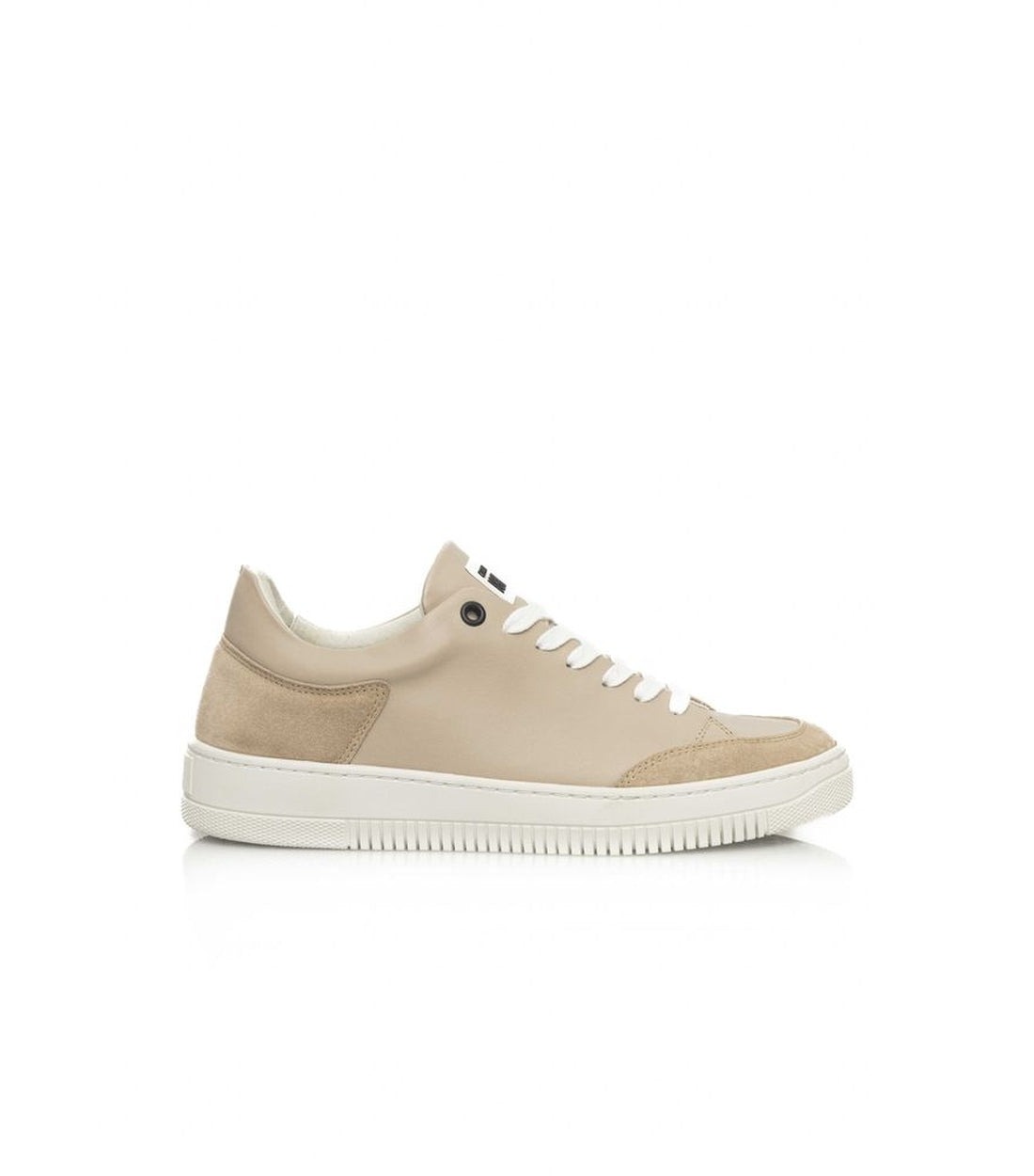 Cerruti 1881 Beige Leren Sneakers voor Dames met Platform