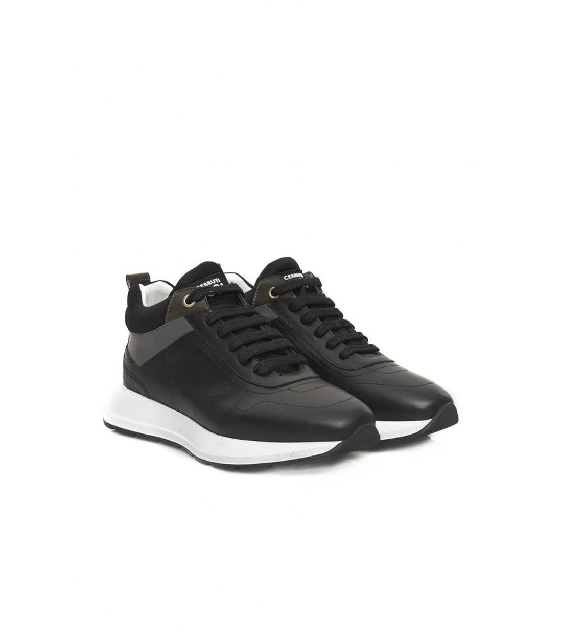 Cerruti 1881 Zwarte Leren Sneakers voor Dames