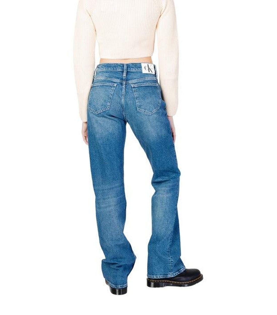 Calvin Klein Jeans Blauw Relaxed Fit Jeans Dames