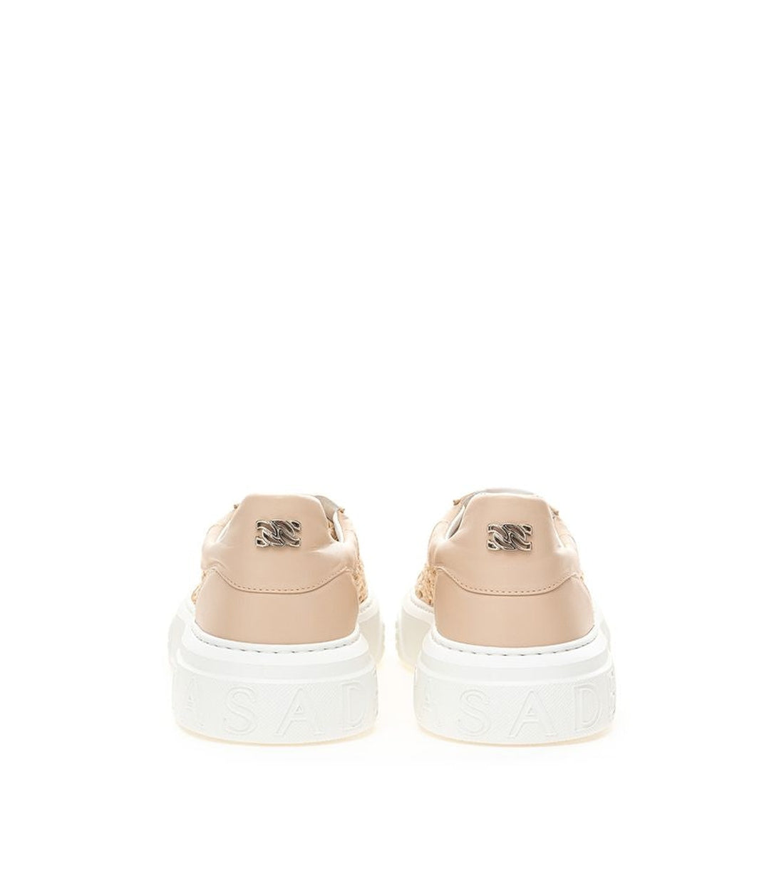 Casadei Chic Beige Leather OFF ROAD Sneakers