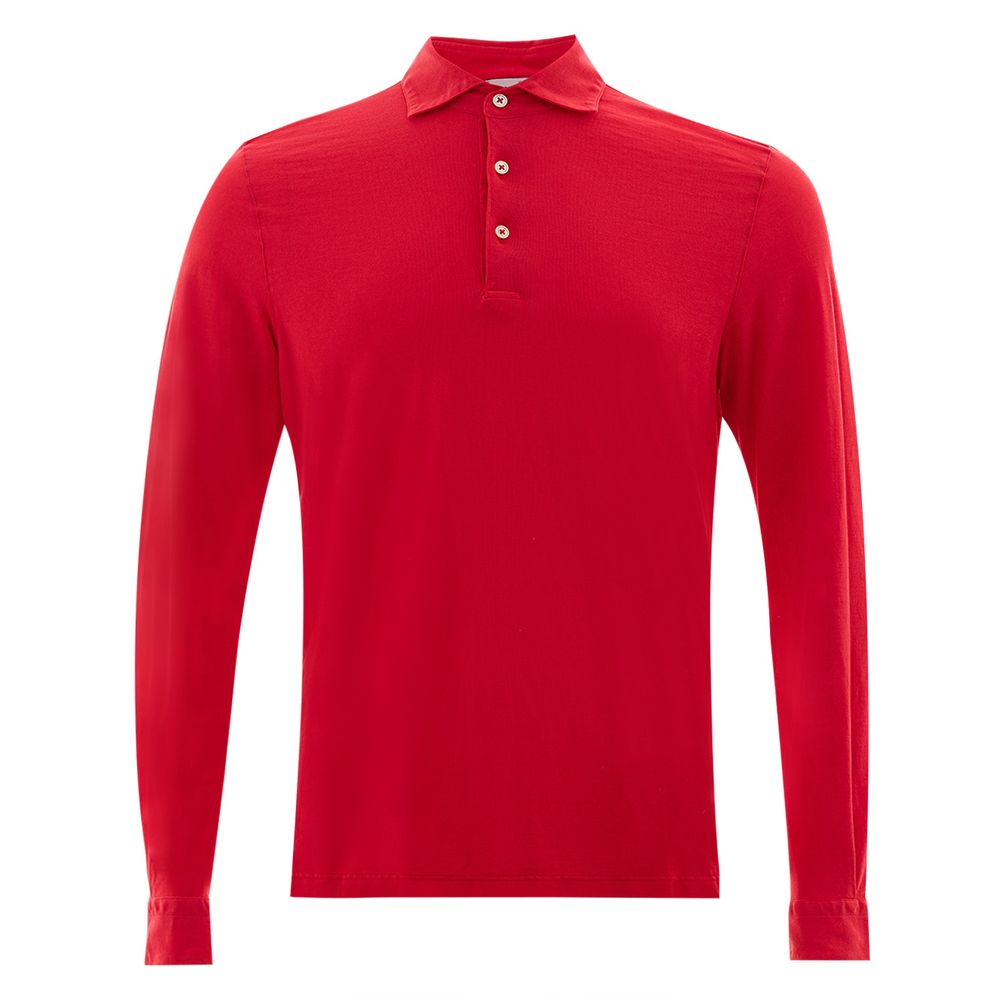 Gran Sasso Roze Longsleeve Polo