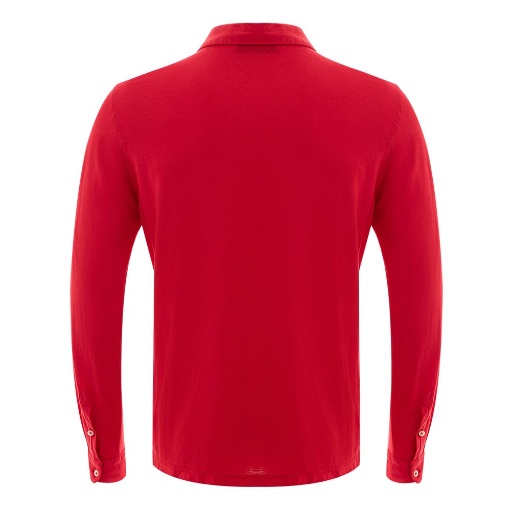 Gran Sasso Roze Longsleeve Polo