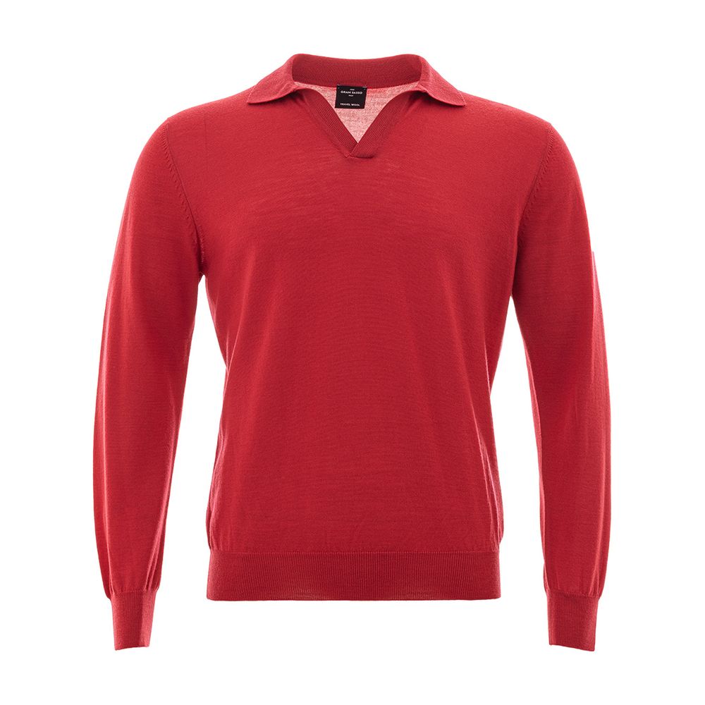 Gran Sasso Roze Longsleeve Polo