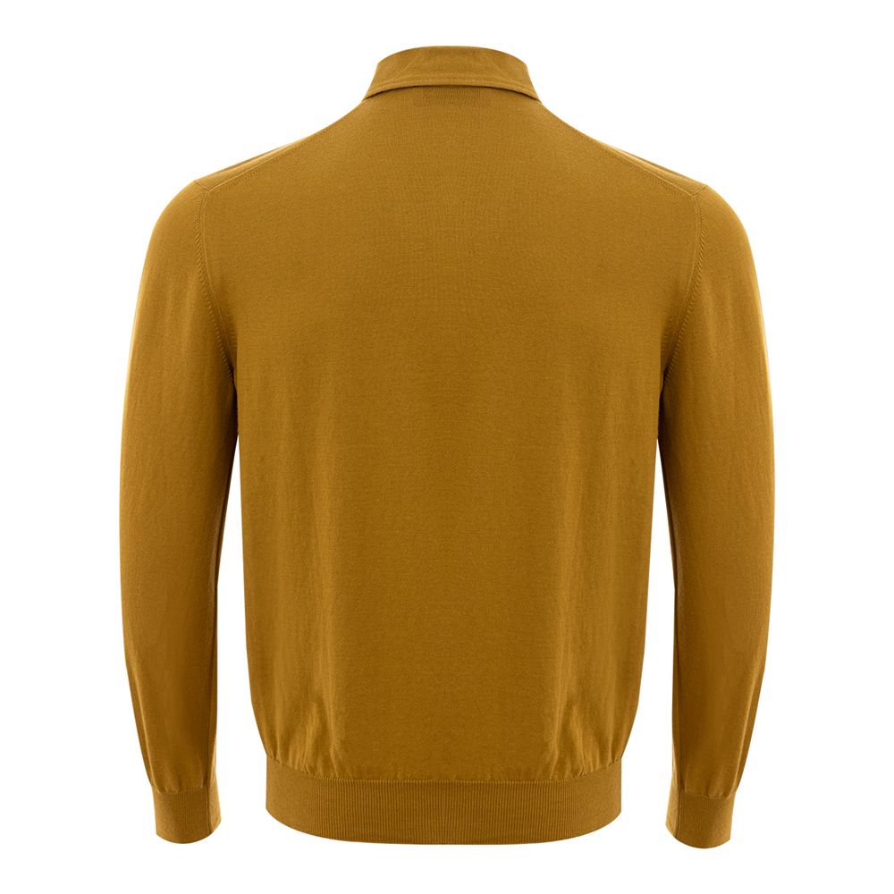 Gran Sasso Geel Longsleeve Polo