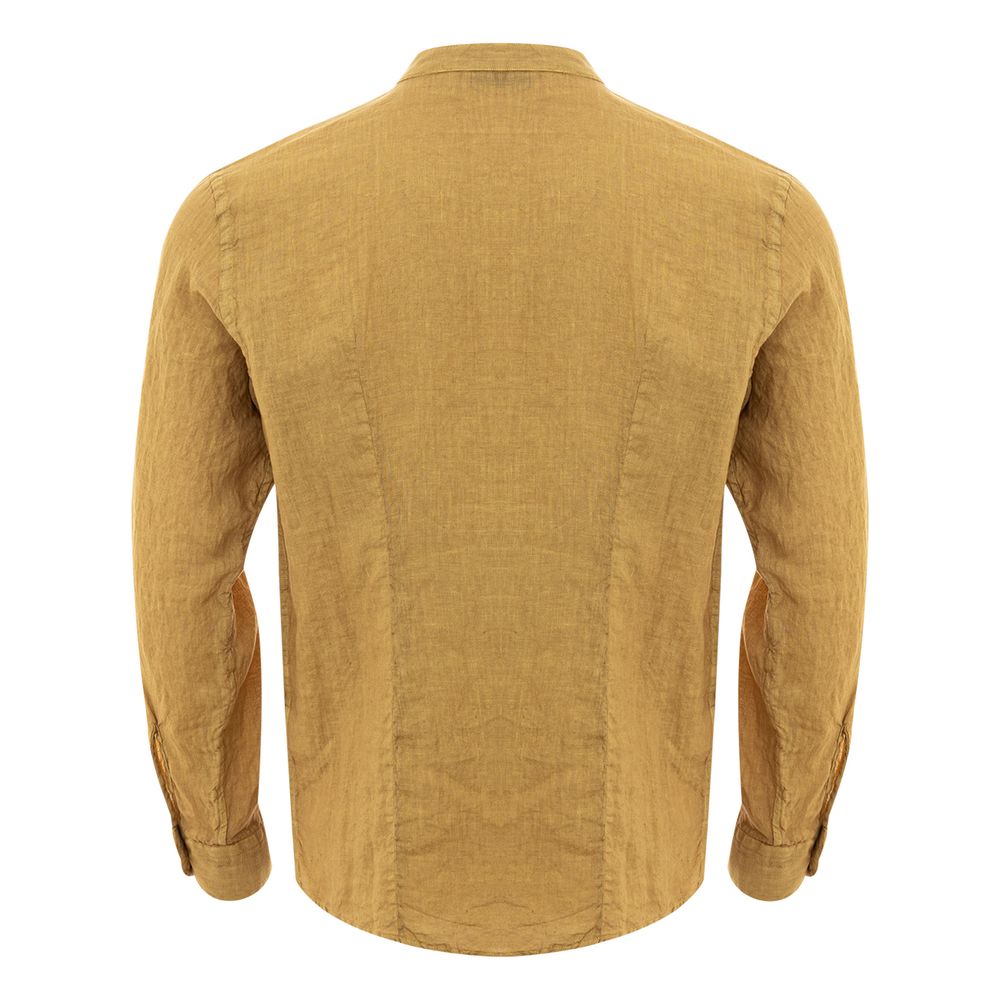 Gran Sasso Goud Linnen Shirt