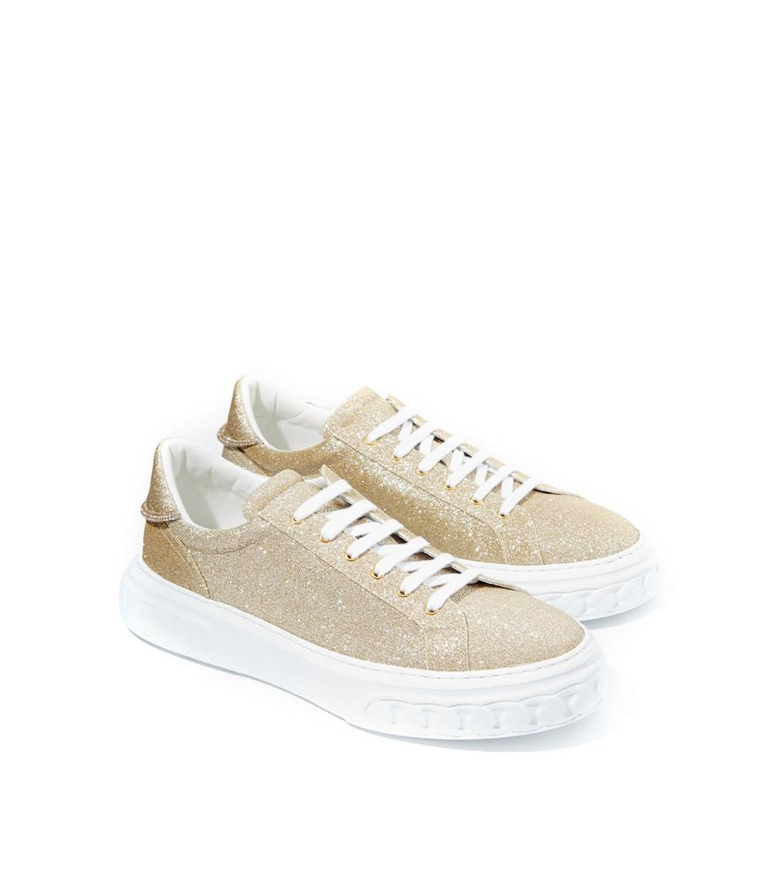 Casadei Elegant Goud Off Road Leren Sneakers