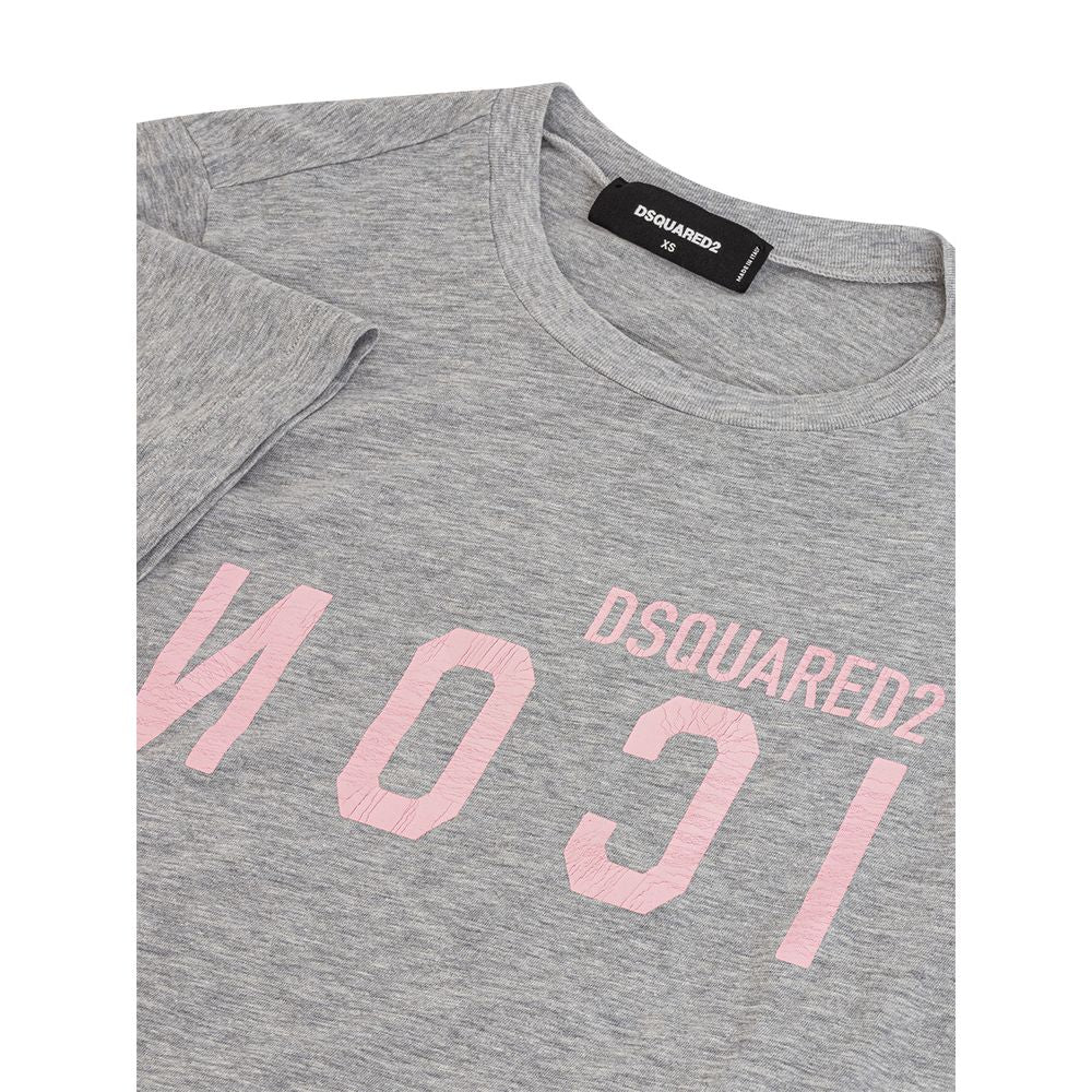 Dsquared² Elegante Grijze Katoenen Top voor Dames