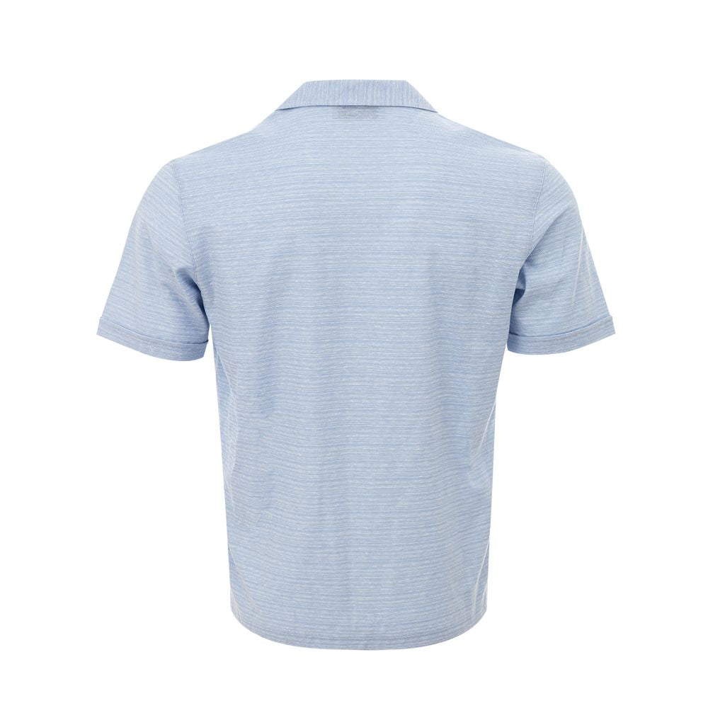 Gran Sasso Blauw Linnen Shirt