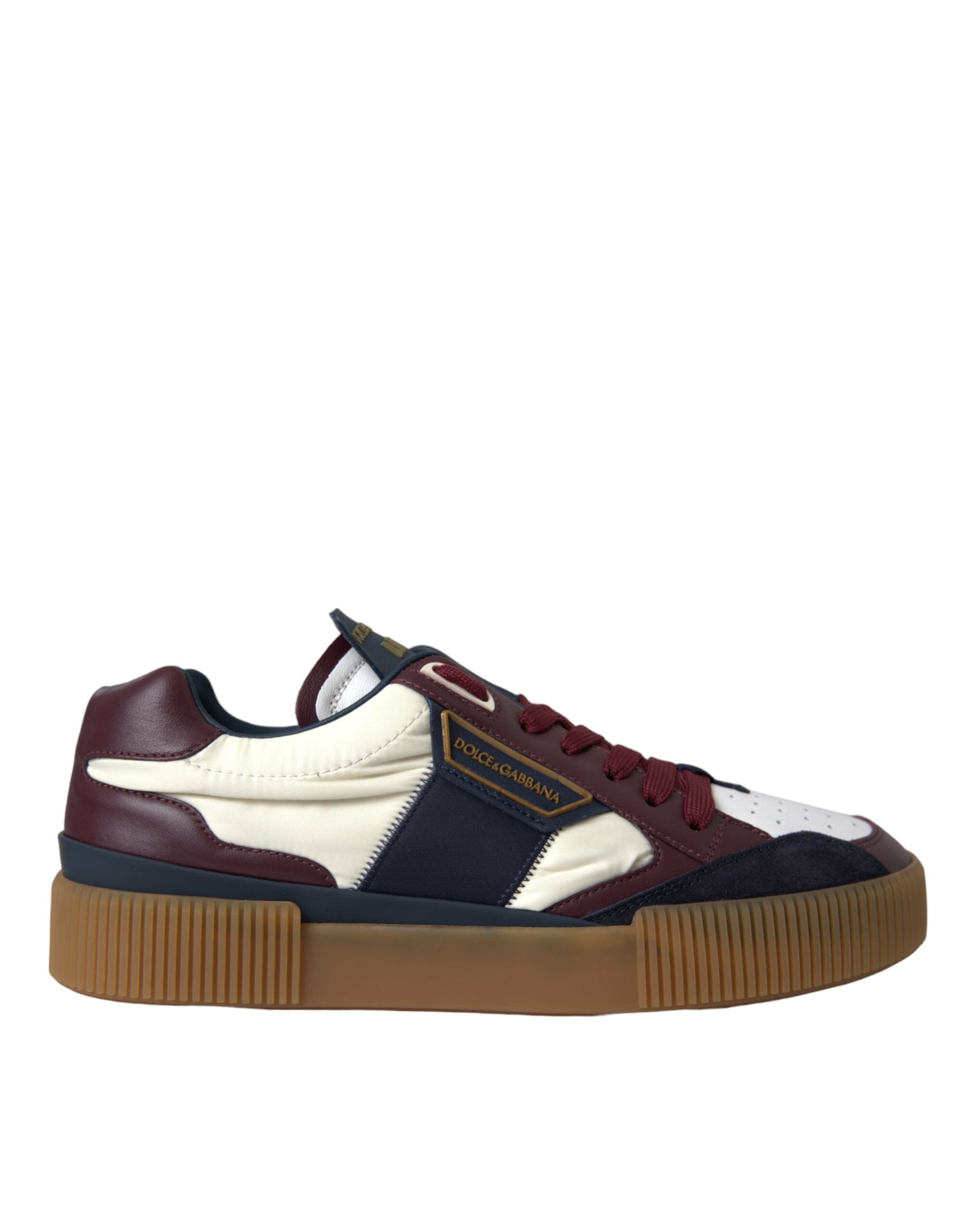 Dolce & Gabbana Multicolor Miami Leder Low Top Sneakers Schuhe