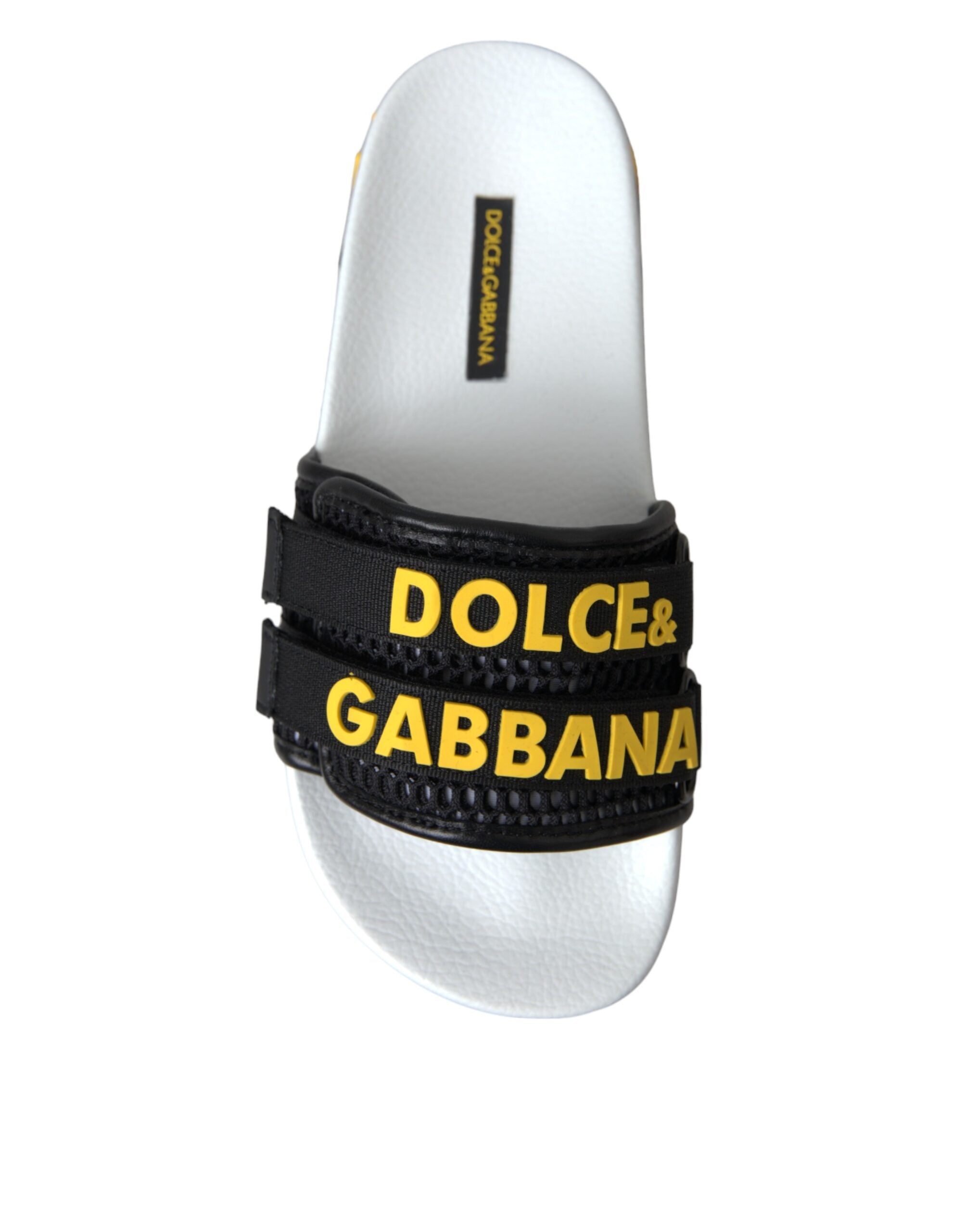 Dolce & Gabbana Zwart Wit Beachwear Slippers