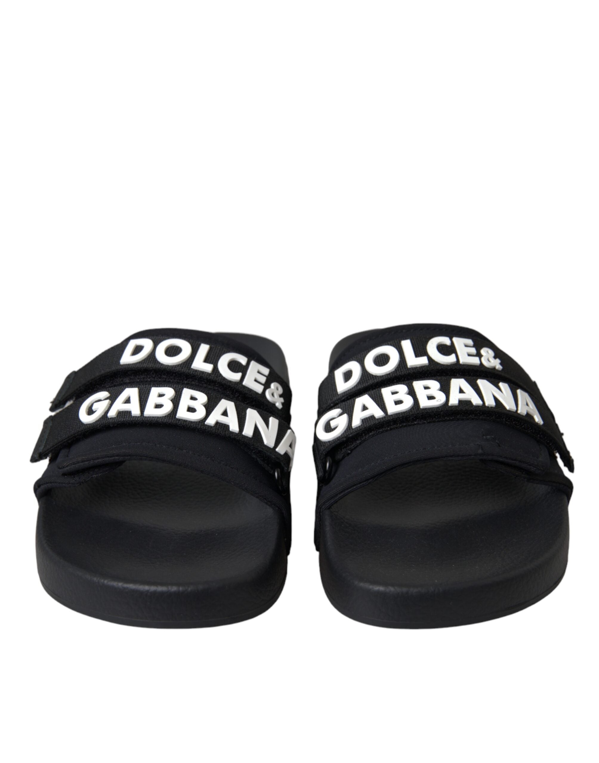 Dolce & Gabbana Zwart Beachwear Slippers