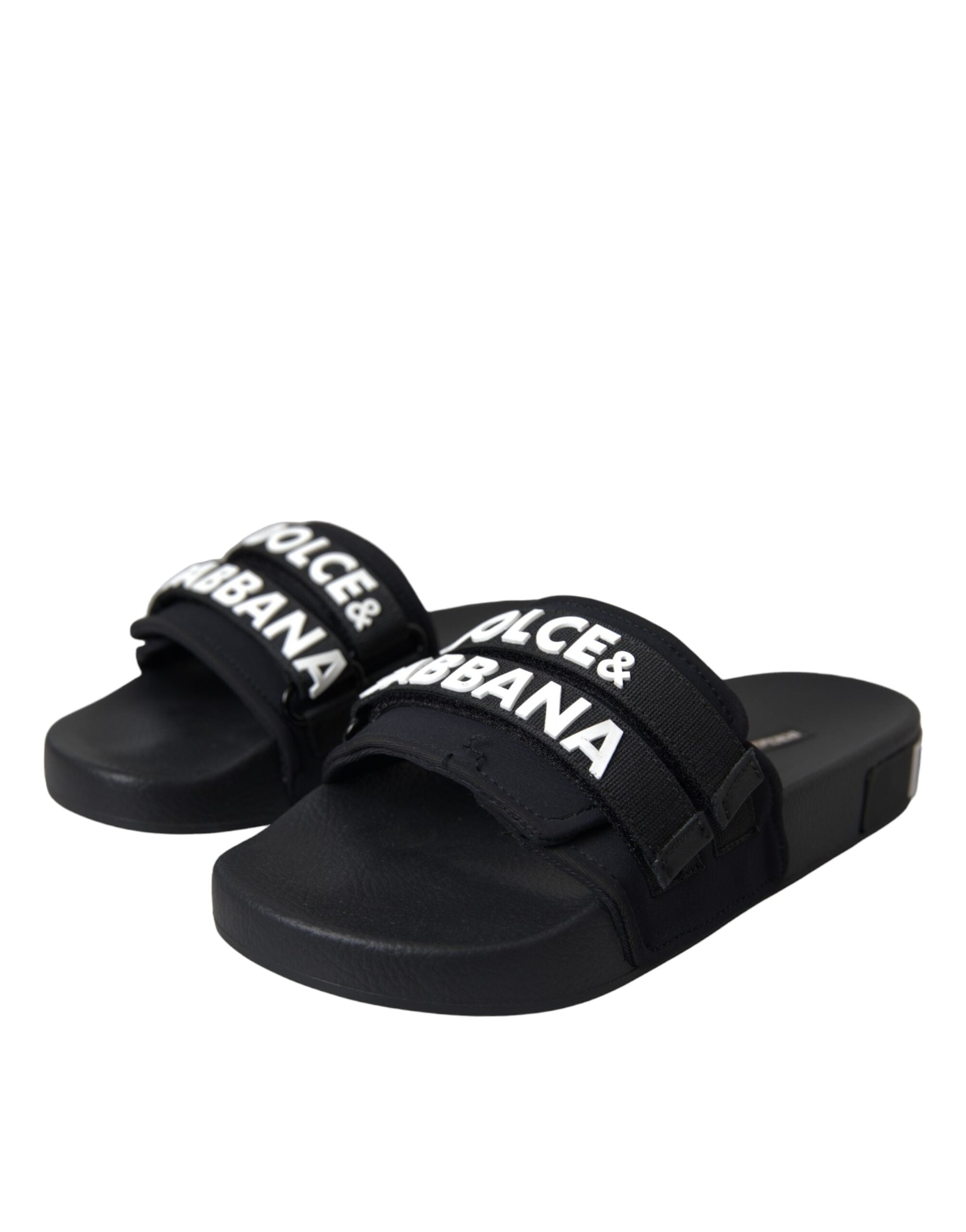 Dolce & Gabbana Zwart Beachwear Slippers