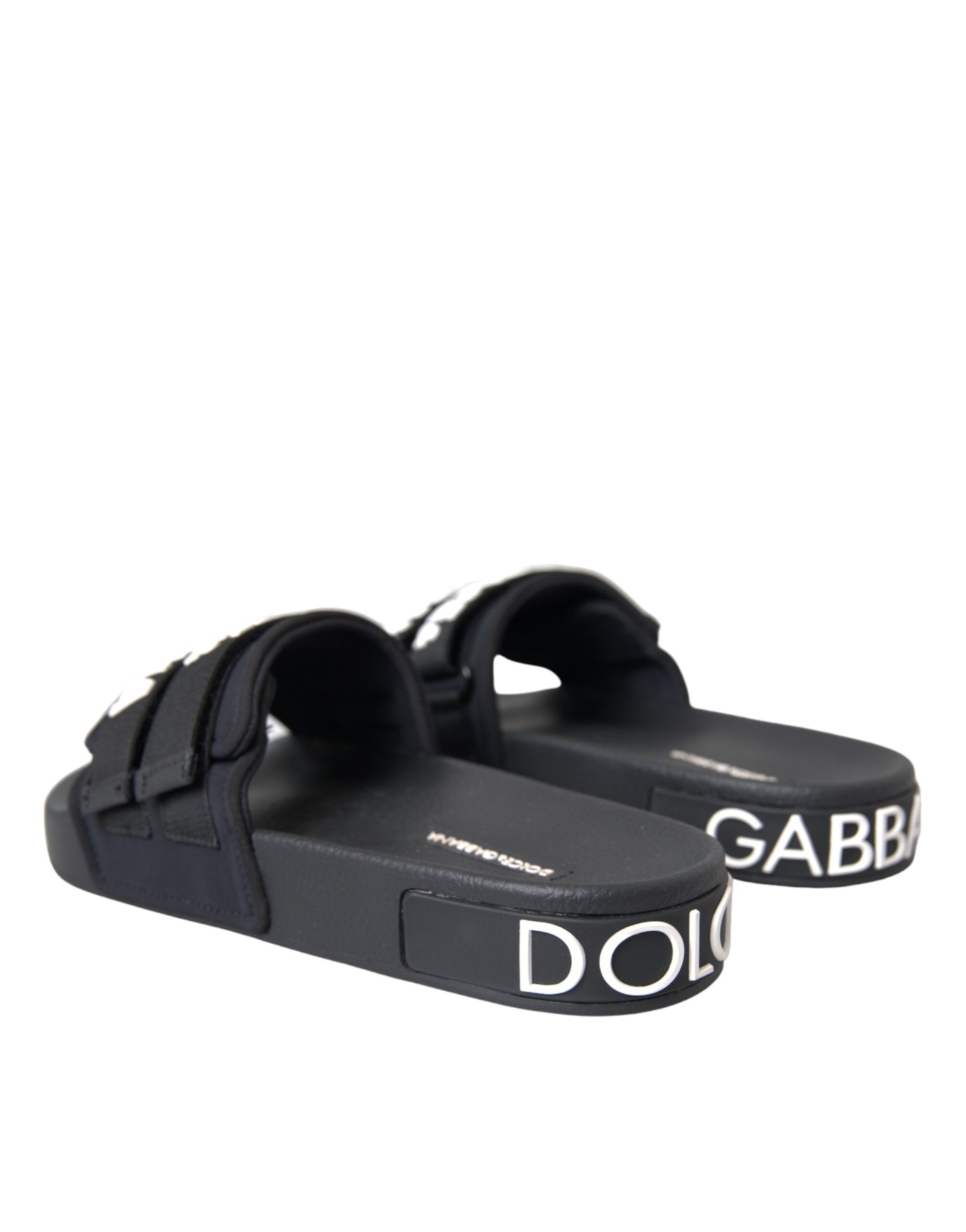 Dolce & Gabbana Zwart Beachwear Slippers