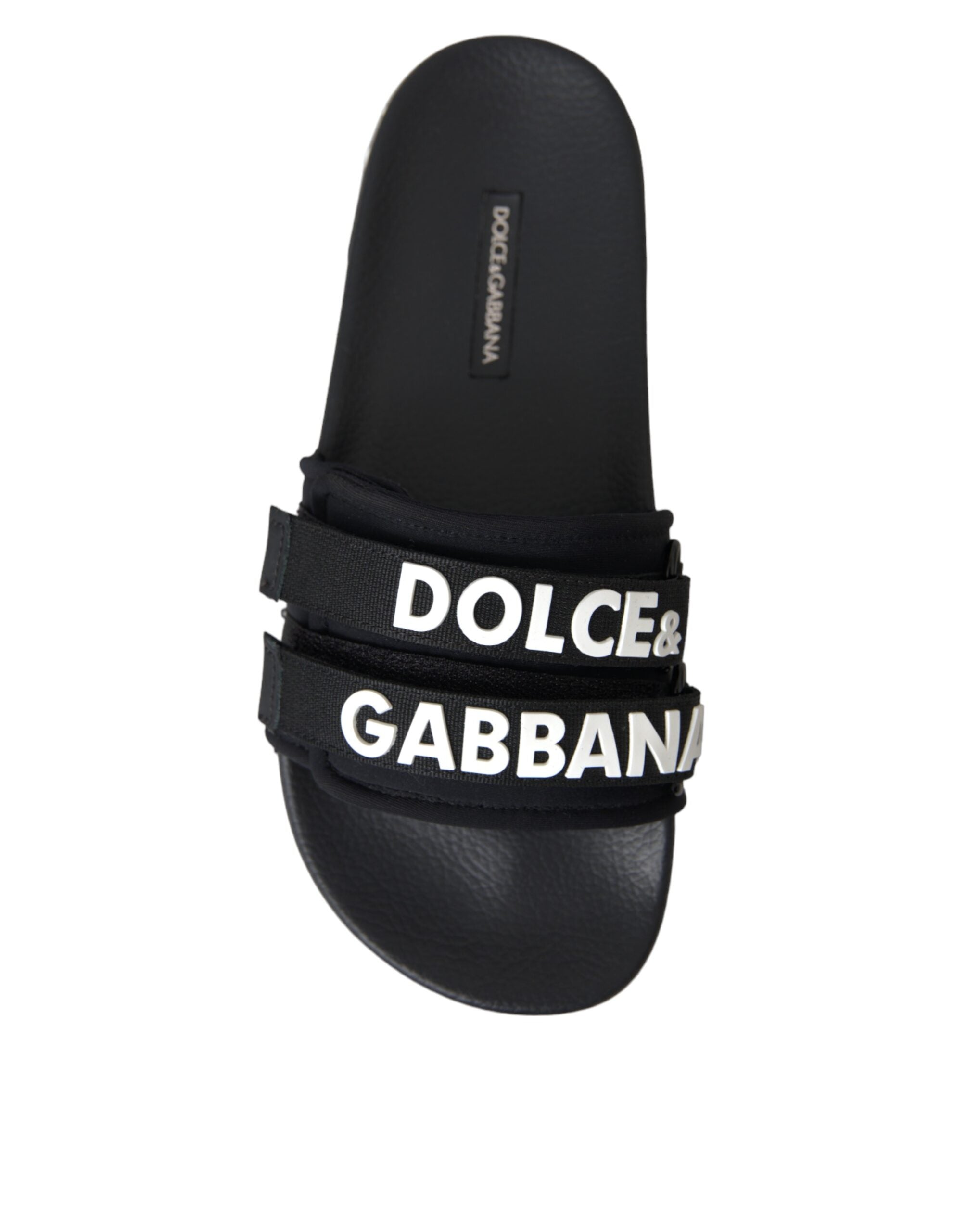 Dolce & Gabbana Zwart Beachwear Slippers