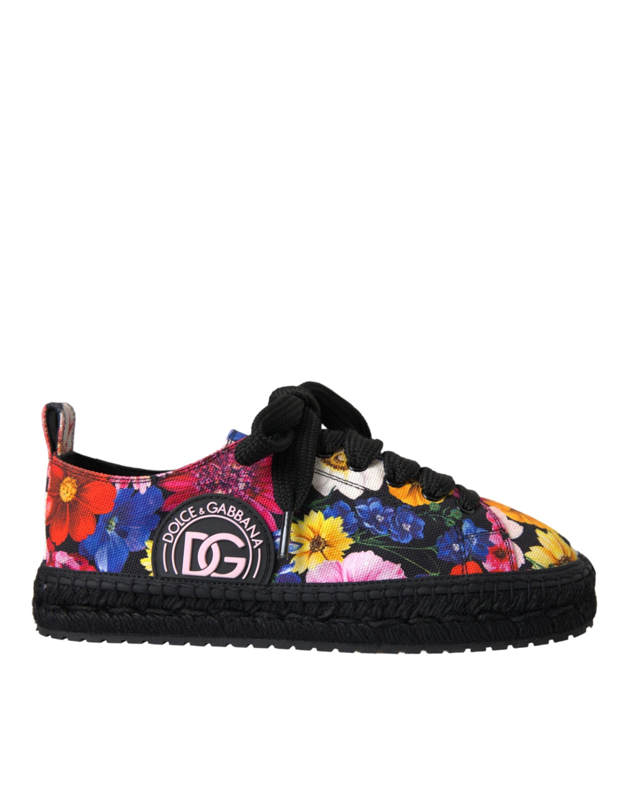 Dolce & Gabbana Meerkleurig Bloemenprint Dames Sneakers