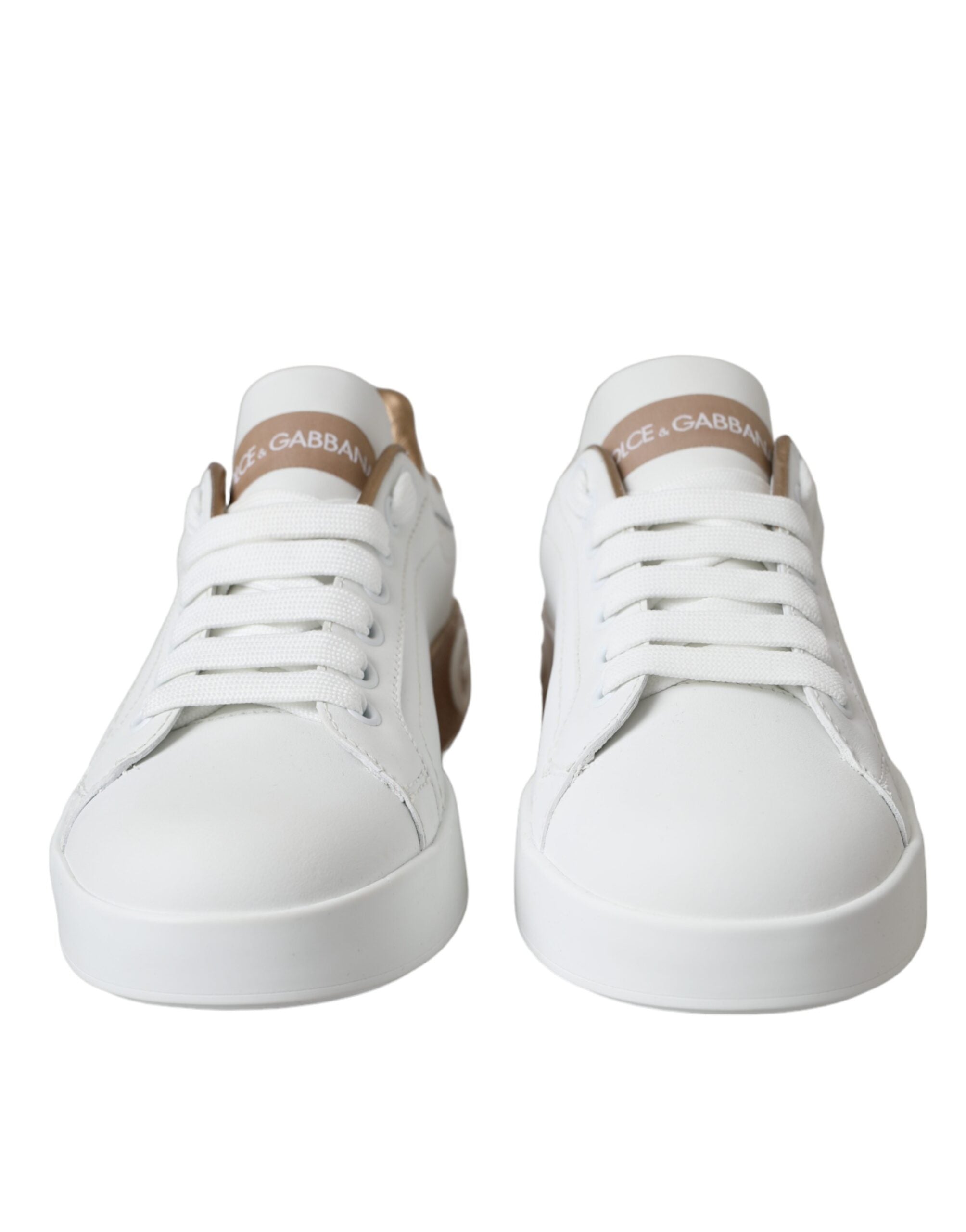 Dolce & Gabbana Wit Leren Sneakers