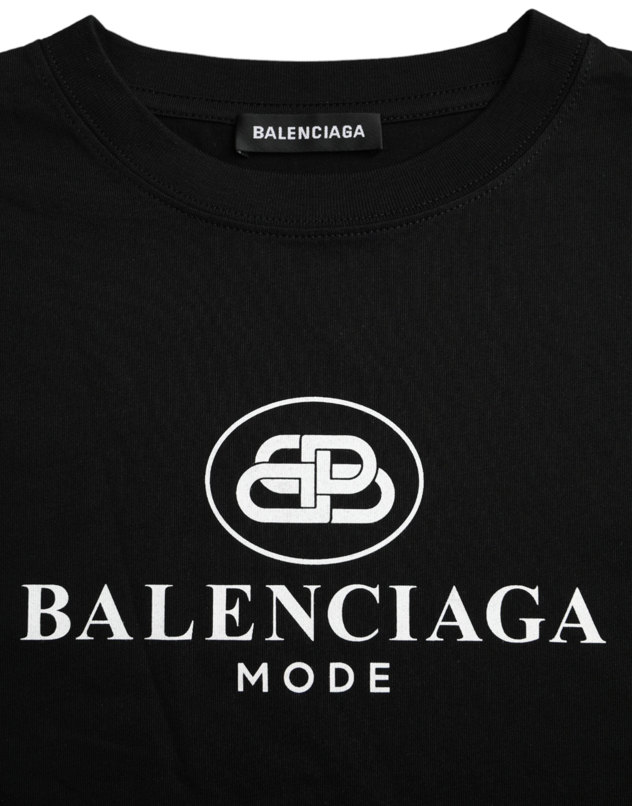 Balenciaga Zwart BB Logo Oversized T-shirt