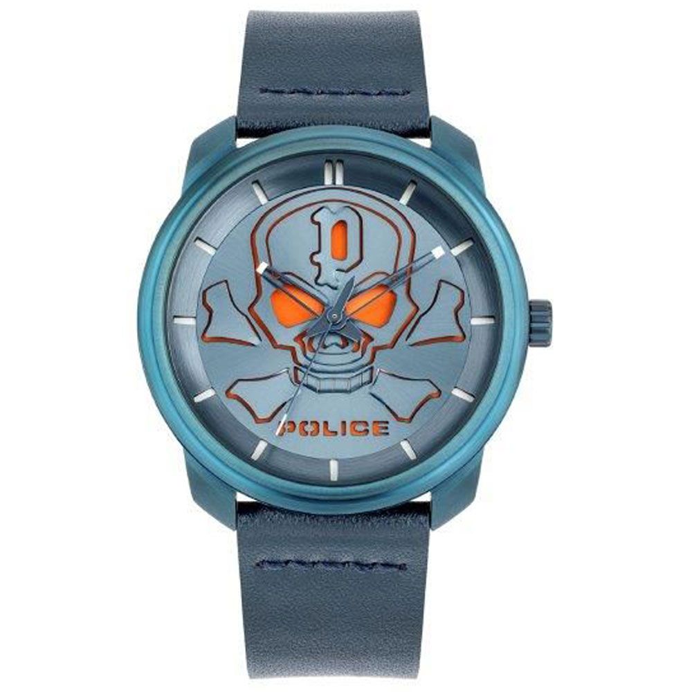 Police Blauw Heren Horloge