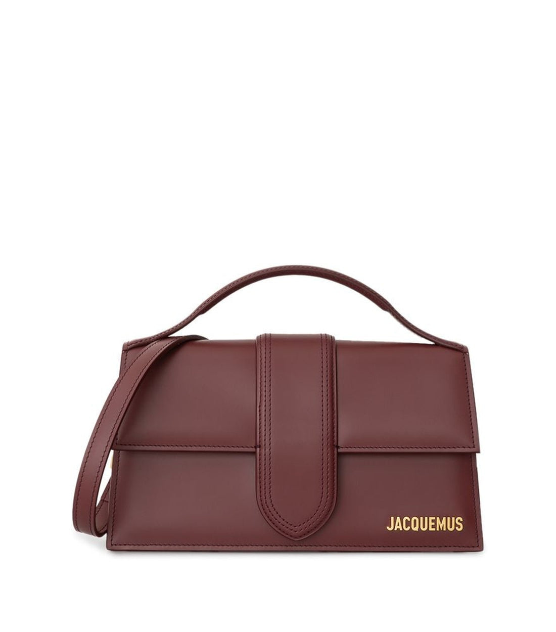 Jacquemus Bordeaux Le Grand Bambino Handtas