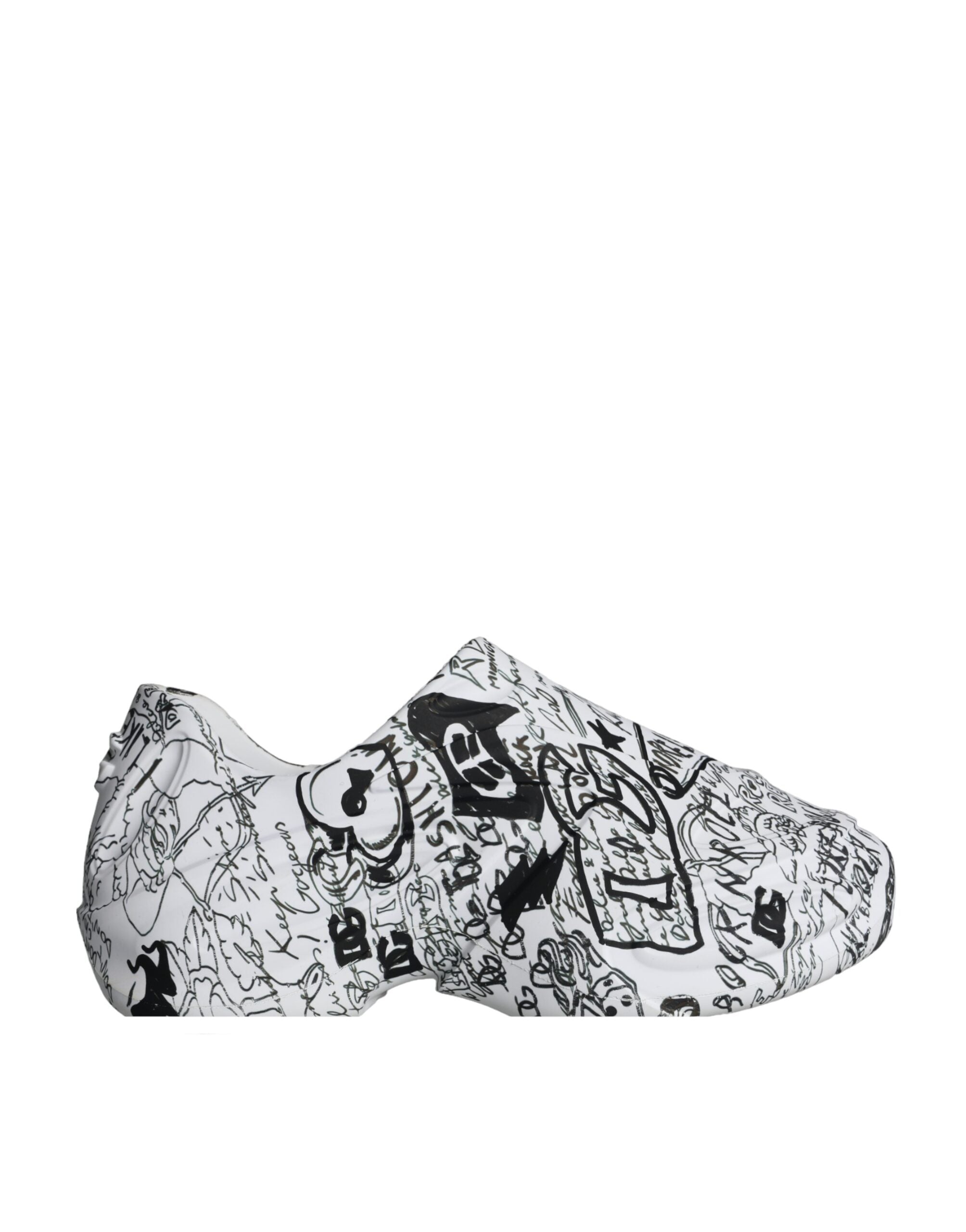 Dolce & Gabbana Wit Graffiti Daymaster Sneakers