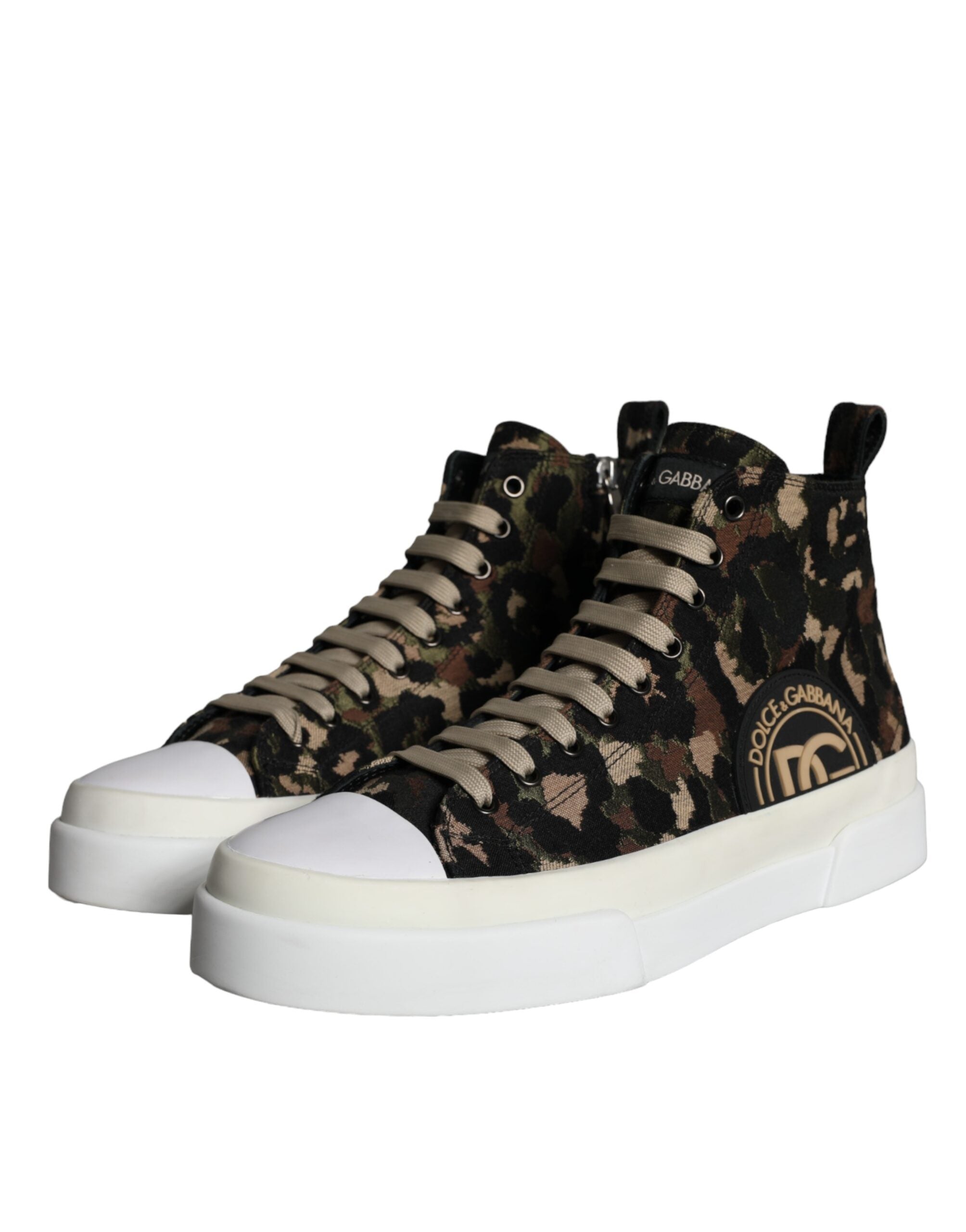 Dolce & Gabbana Camouflage High Top Sneakers