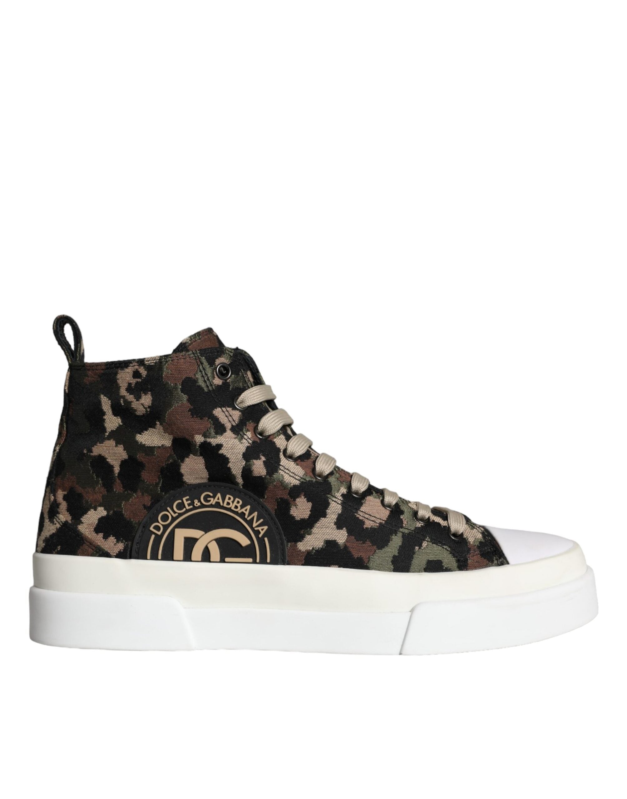 Dolce & Gabbana Camouflage High Top Sneakers