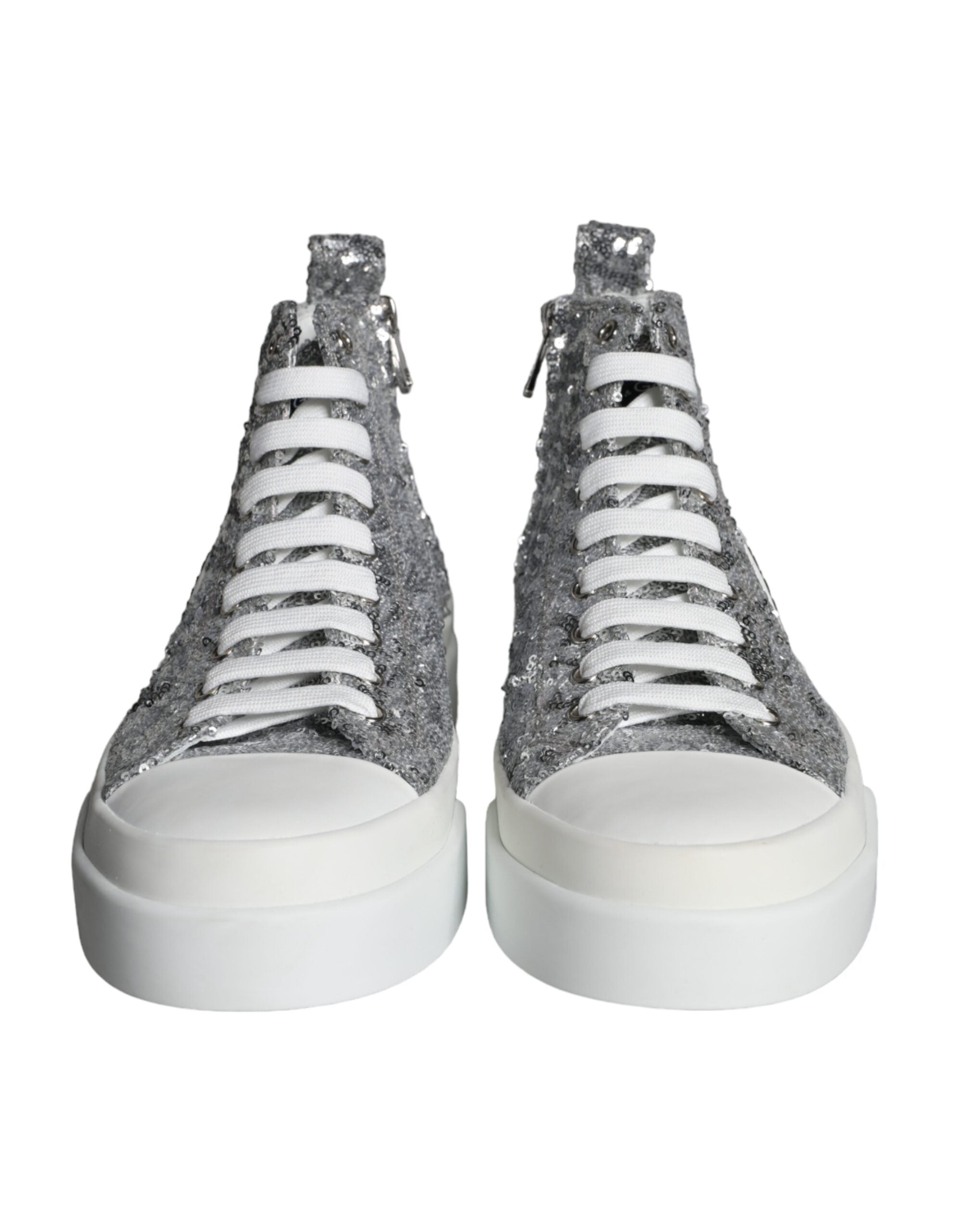 Dolce & Gabbana Zilver High Top Sneakers