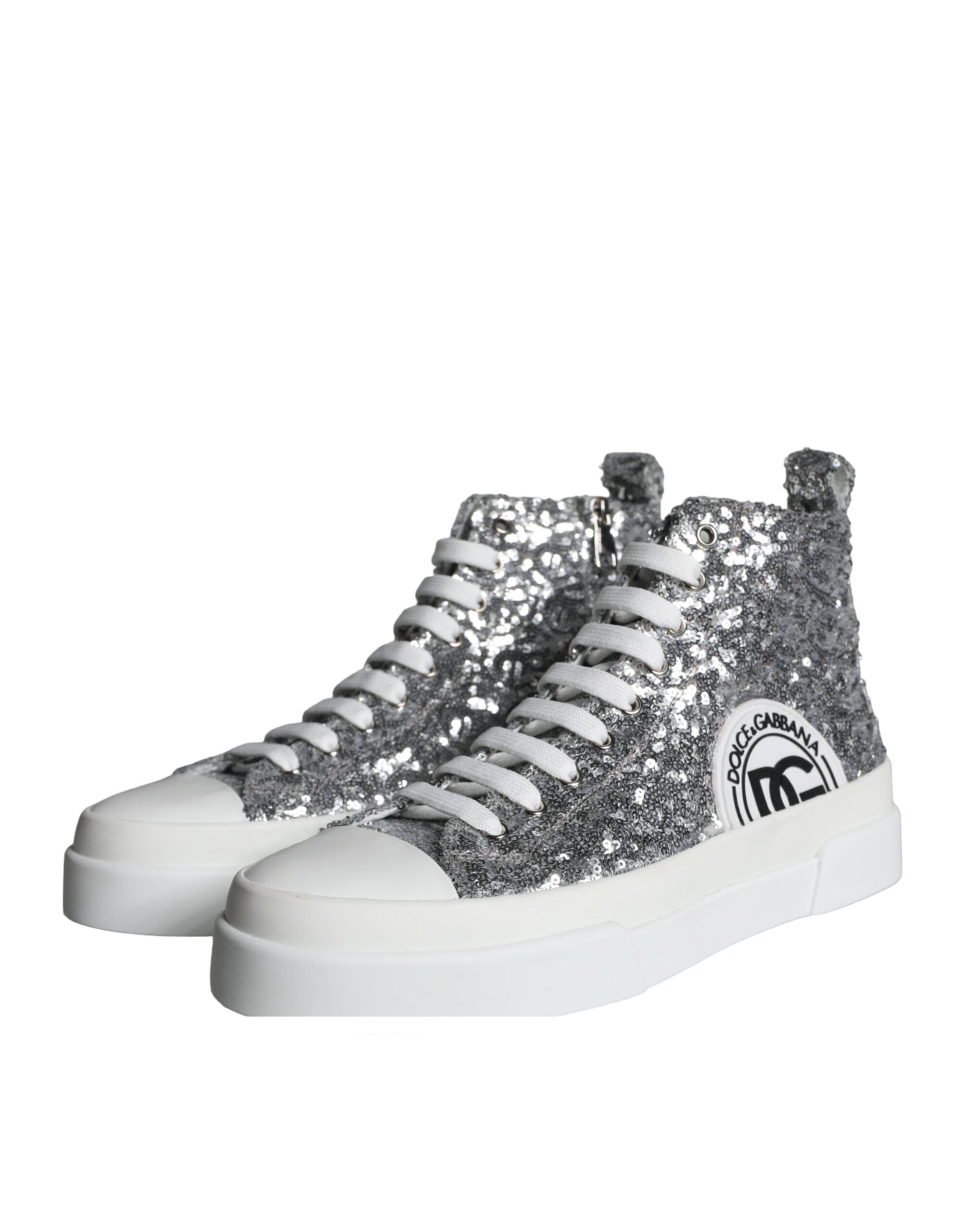 Dolce & Gabbana Zilver High Top Sneakers