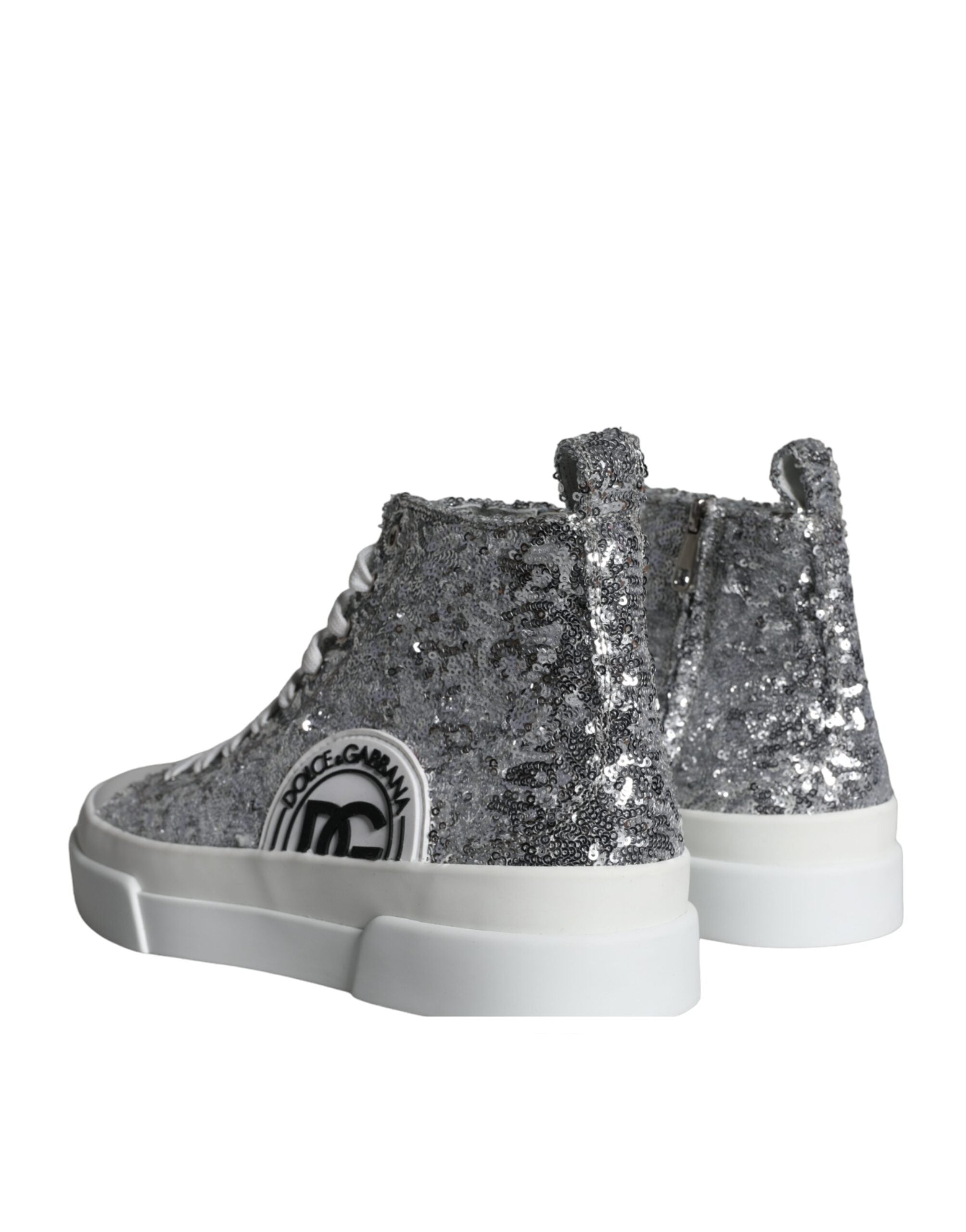 Dolce & Gabbana Zilver High Top Sneakers