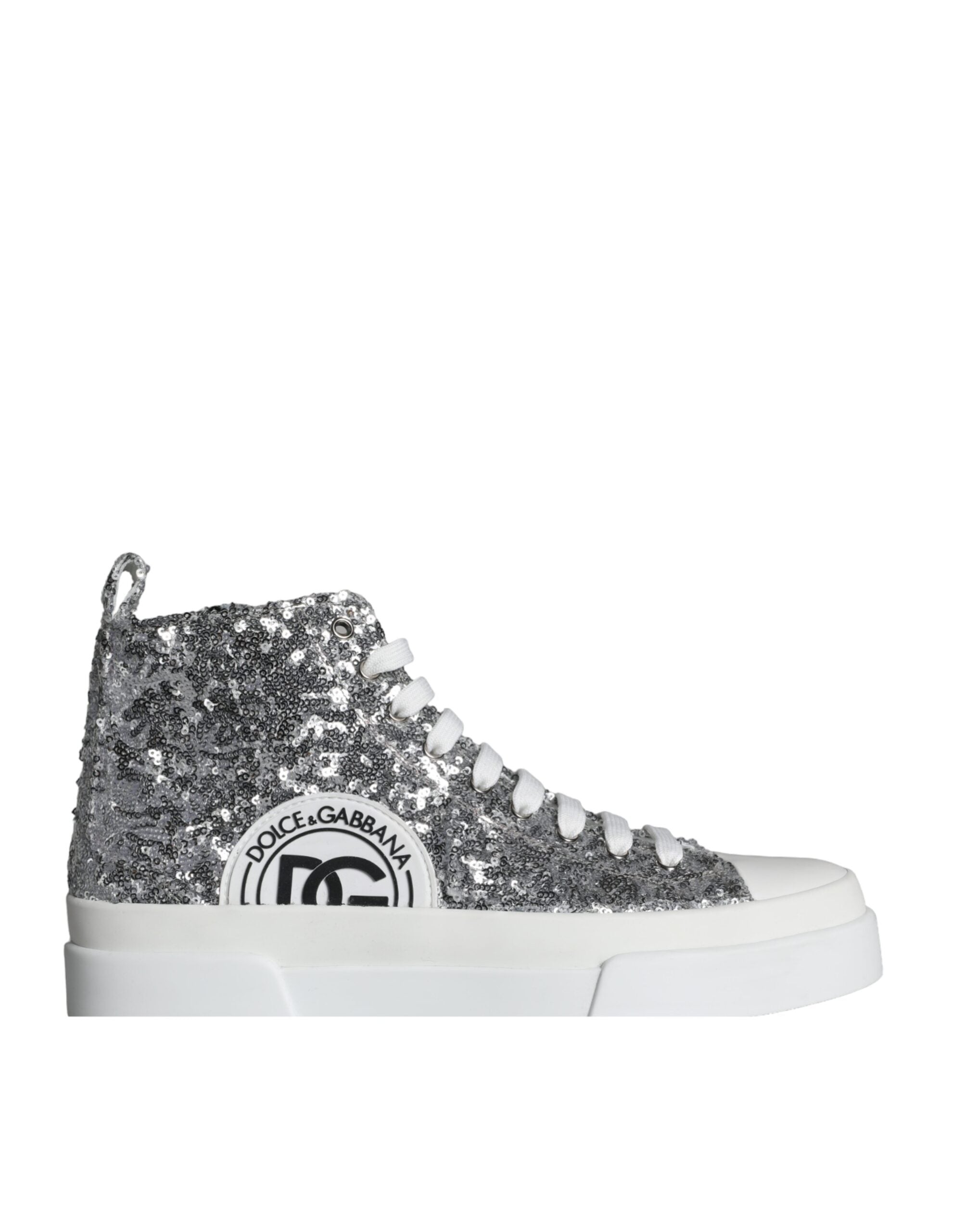 Dolce & Gabbana Zilver High Top Sneakers