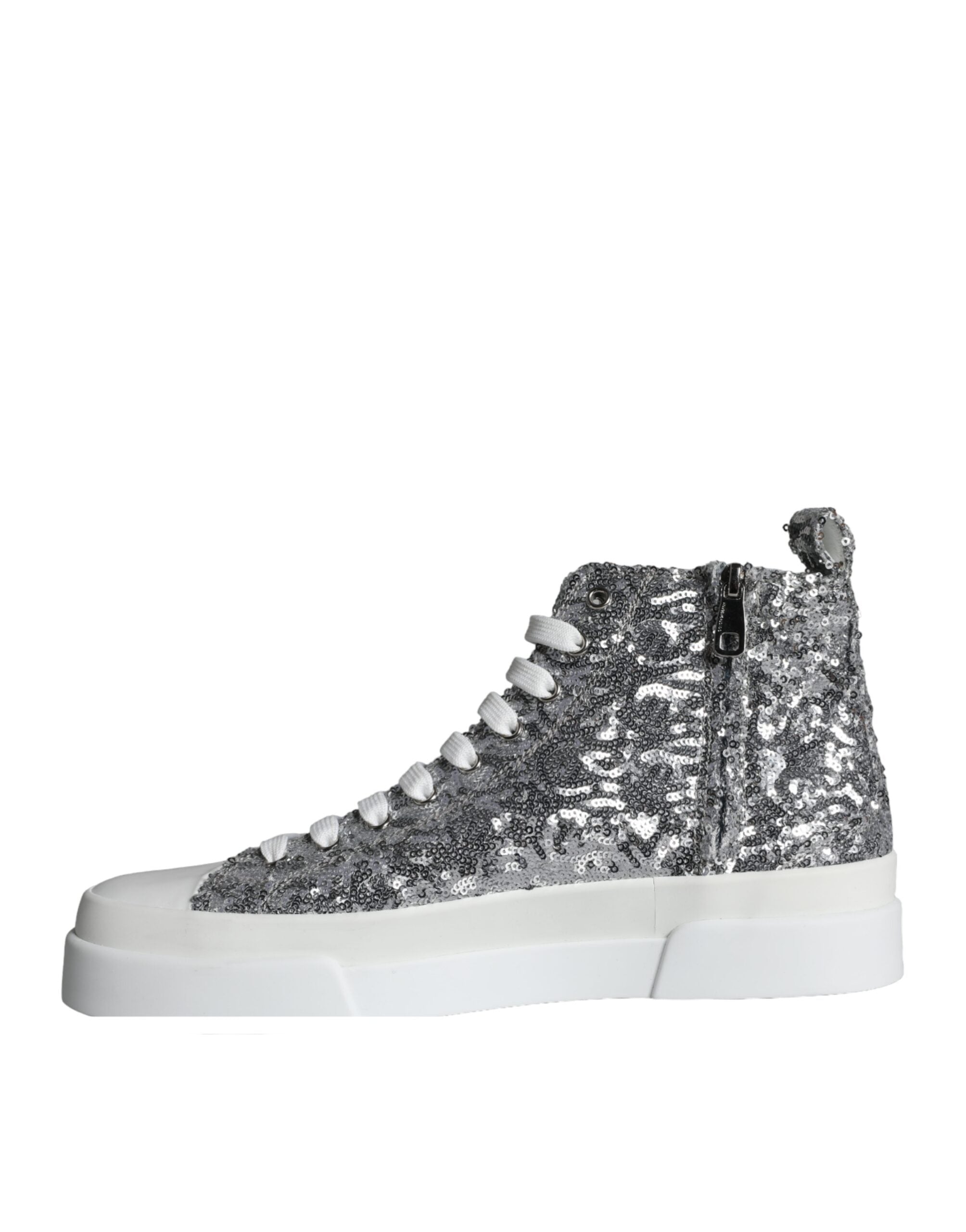 Dolce & Gabbana Zilver High Top Sneakers