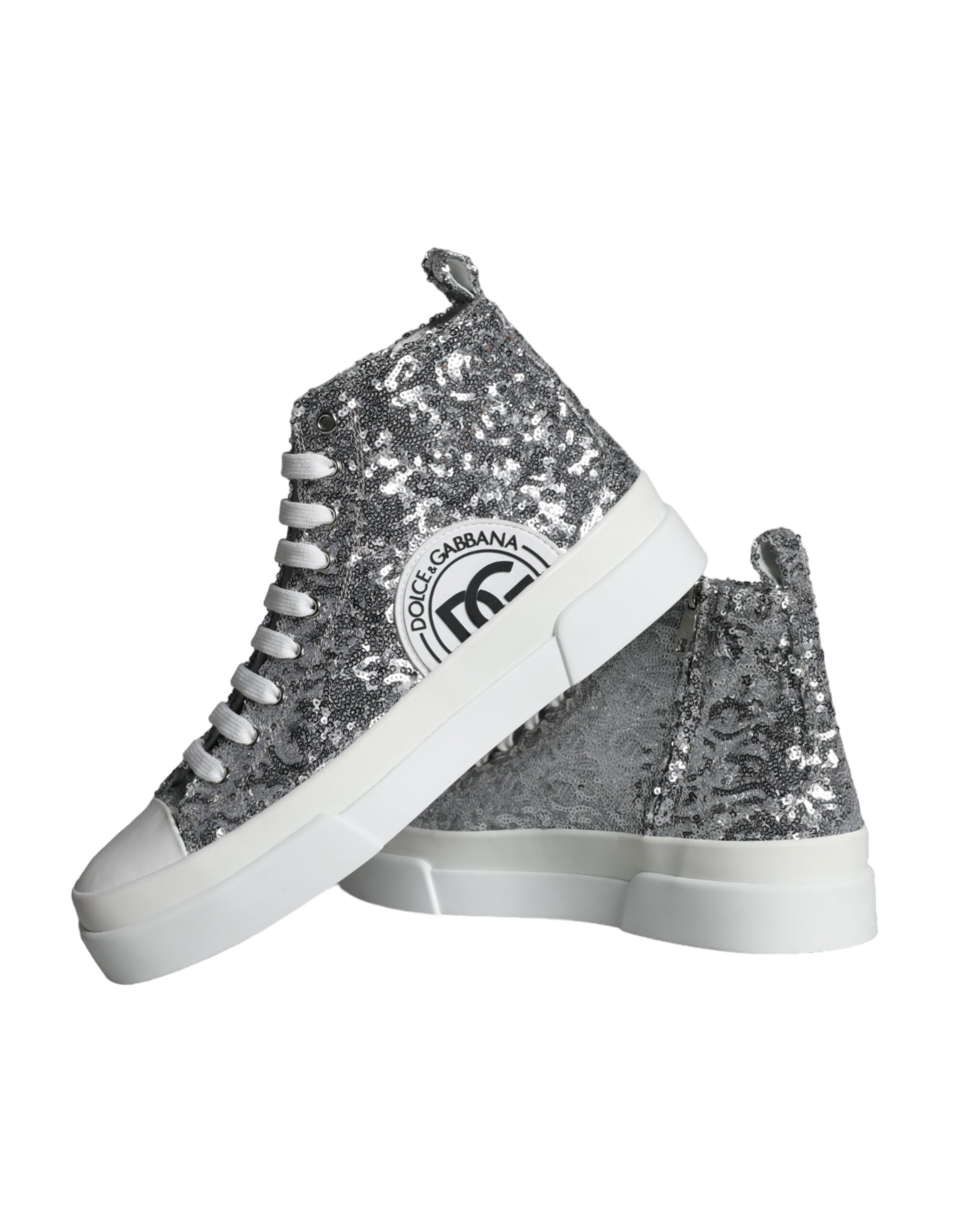 Dolce & Gabbana Zilver High Top Sneakers