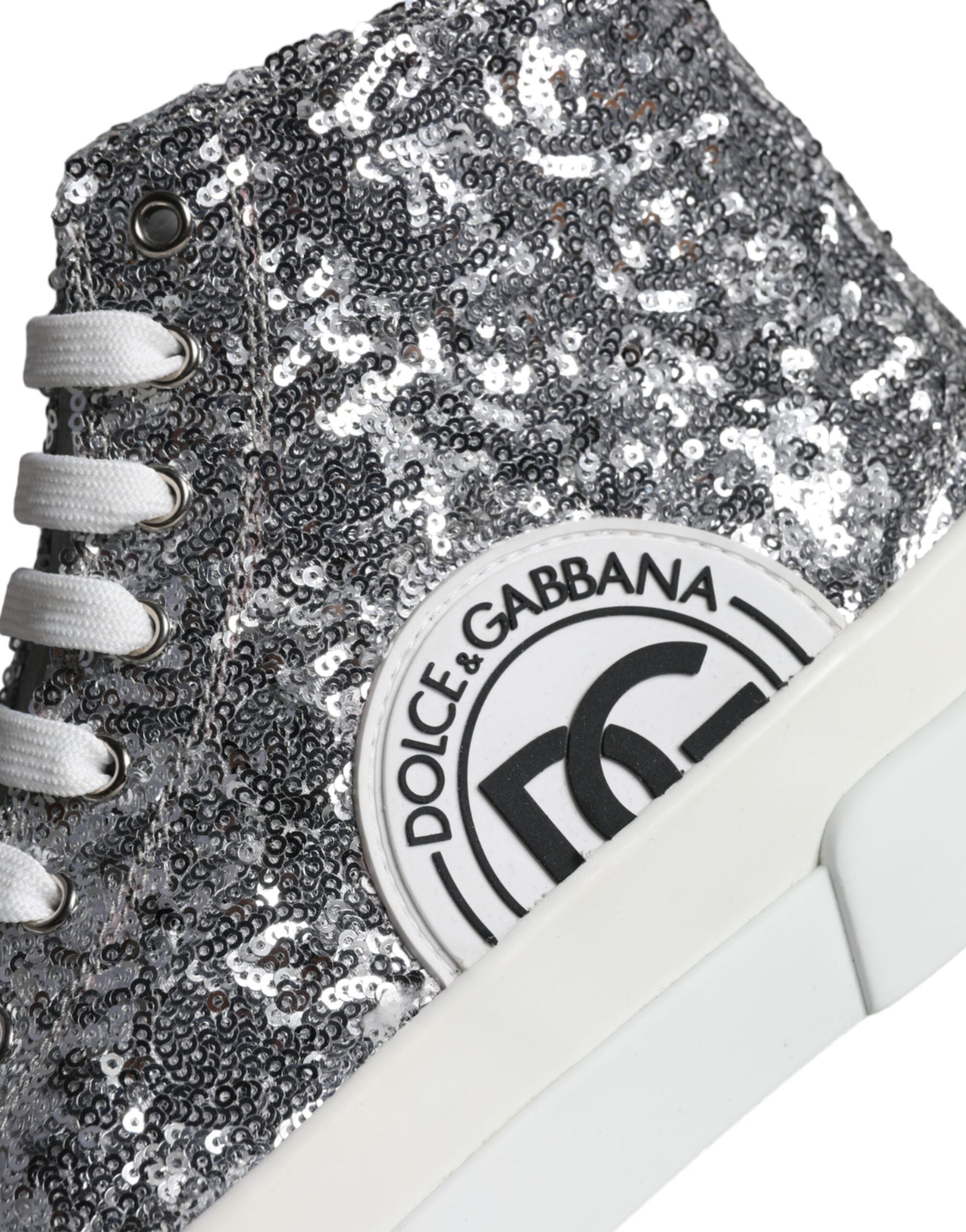 Dolce & Gabbana Zilver High Top Sneakers