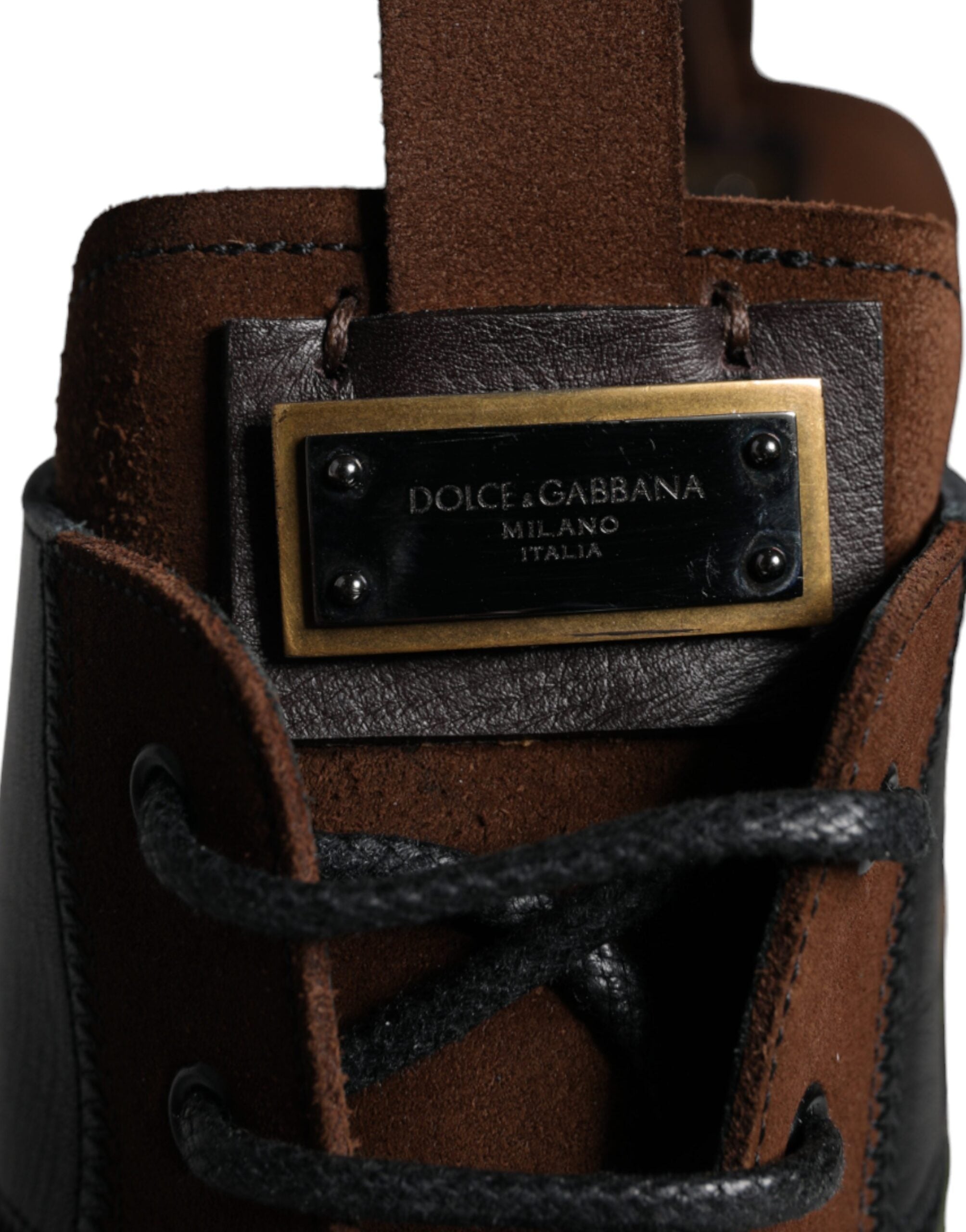 Dolce & Gabbana Bruin Suede Camouflage Laarzen