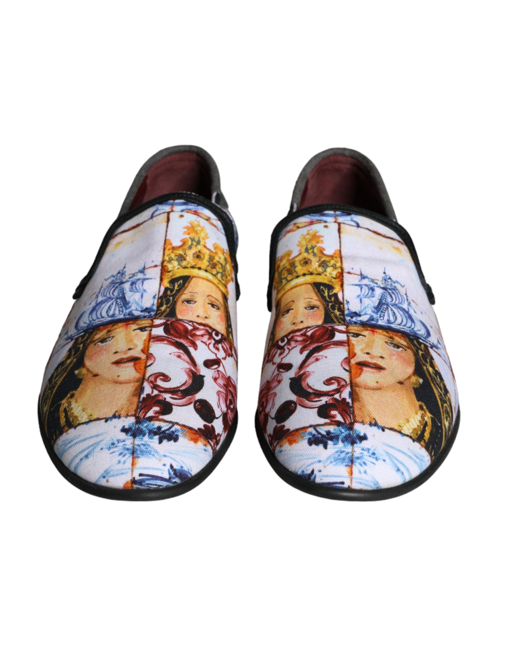 Dolce & Gabbana Meerkleurig Madonna Majolica Amalfi Loafers