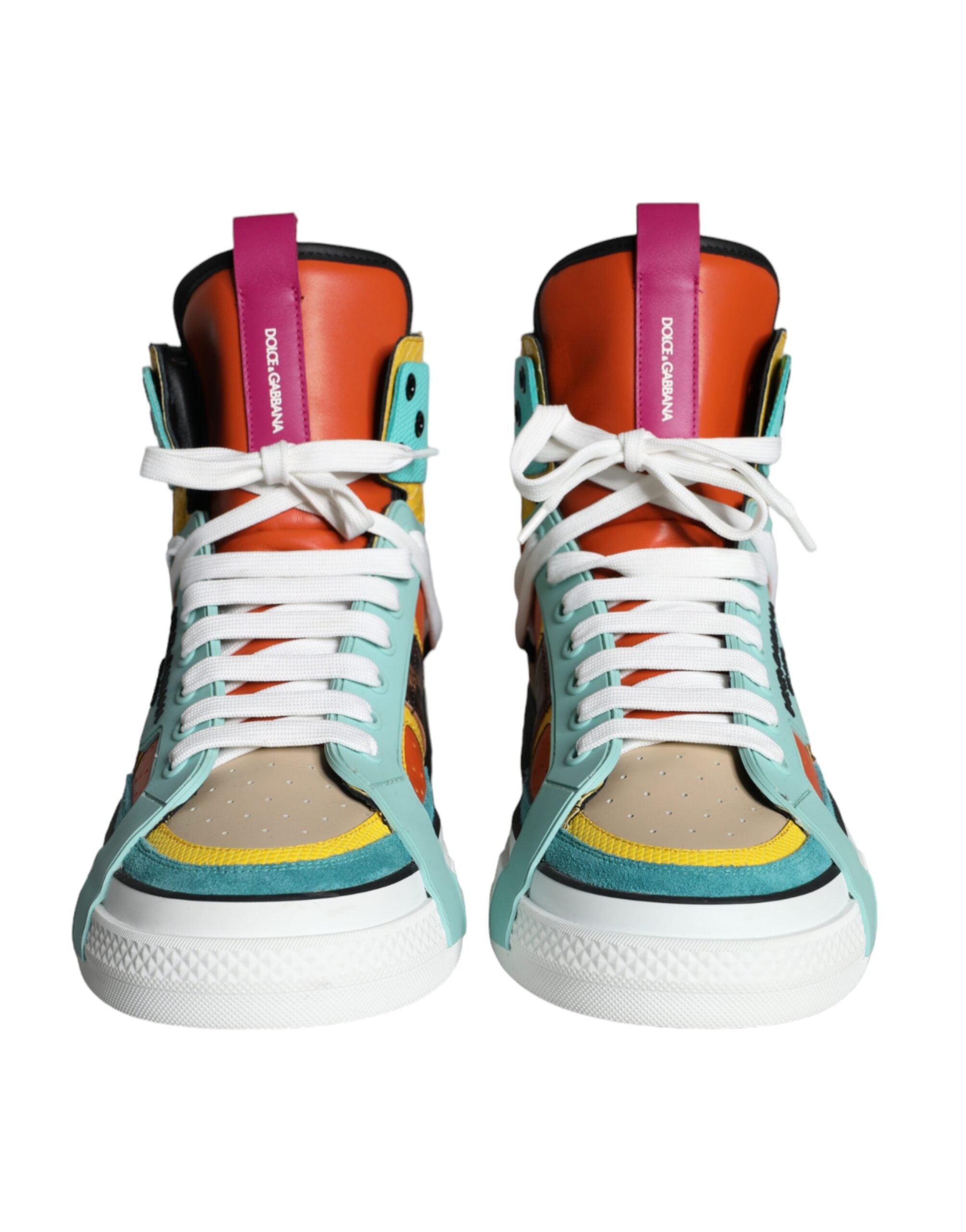 Dolce & Gabbana Meerkleurig Leren High Top Sneakers