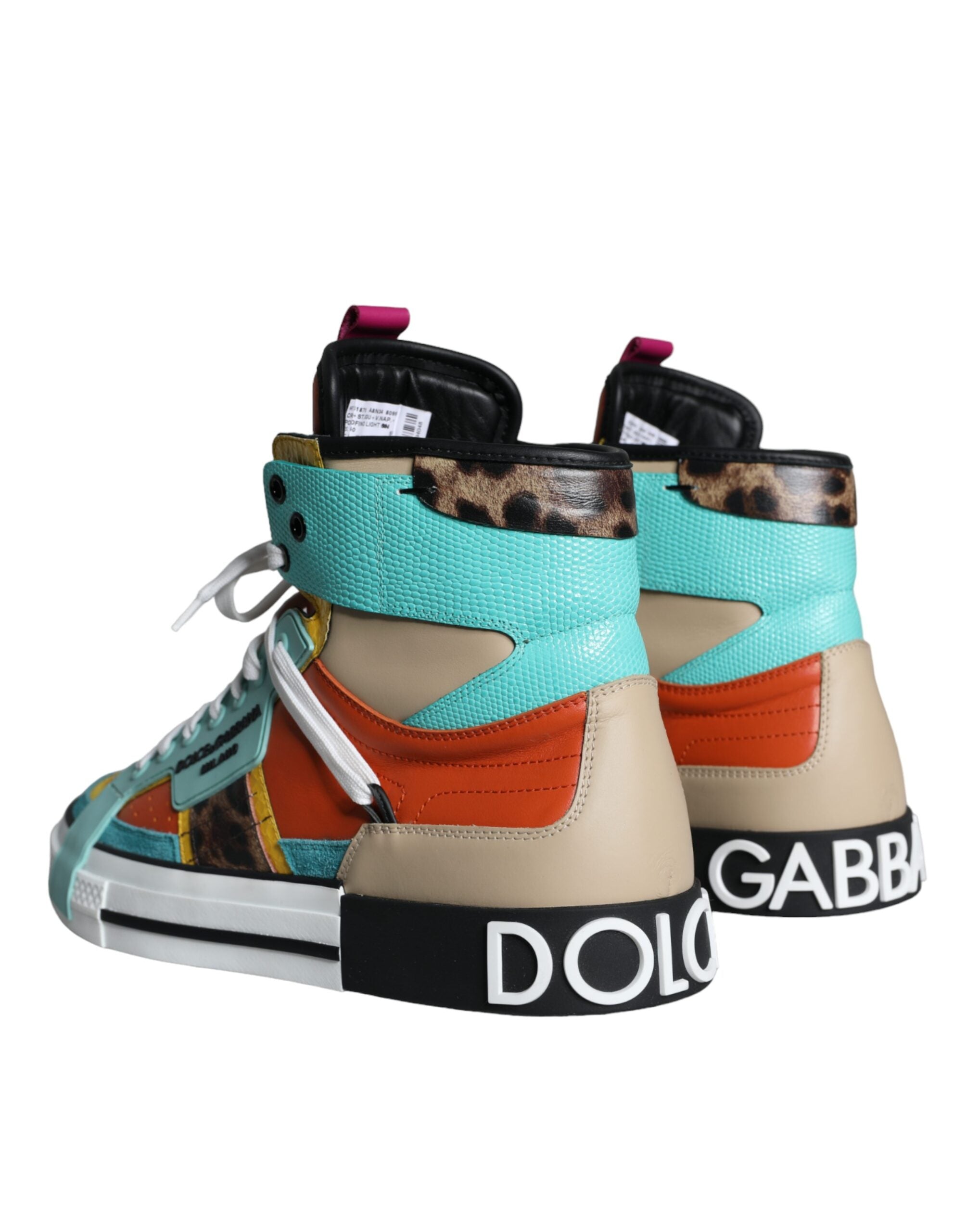 Dolce & Gabbana Meerkleurig Leren High Top Sneakers