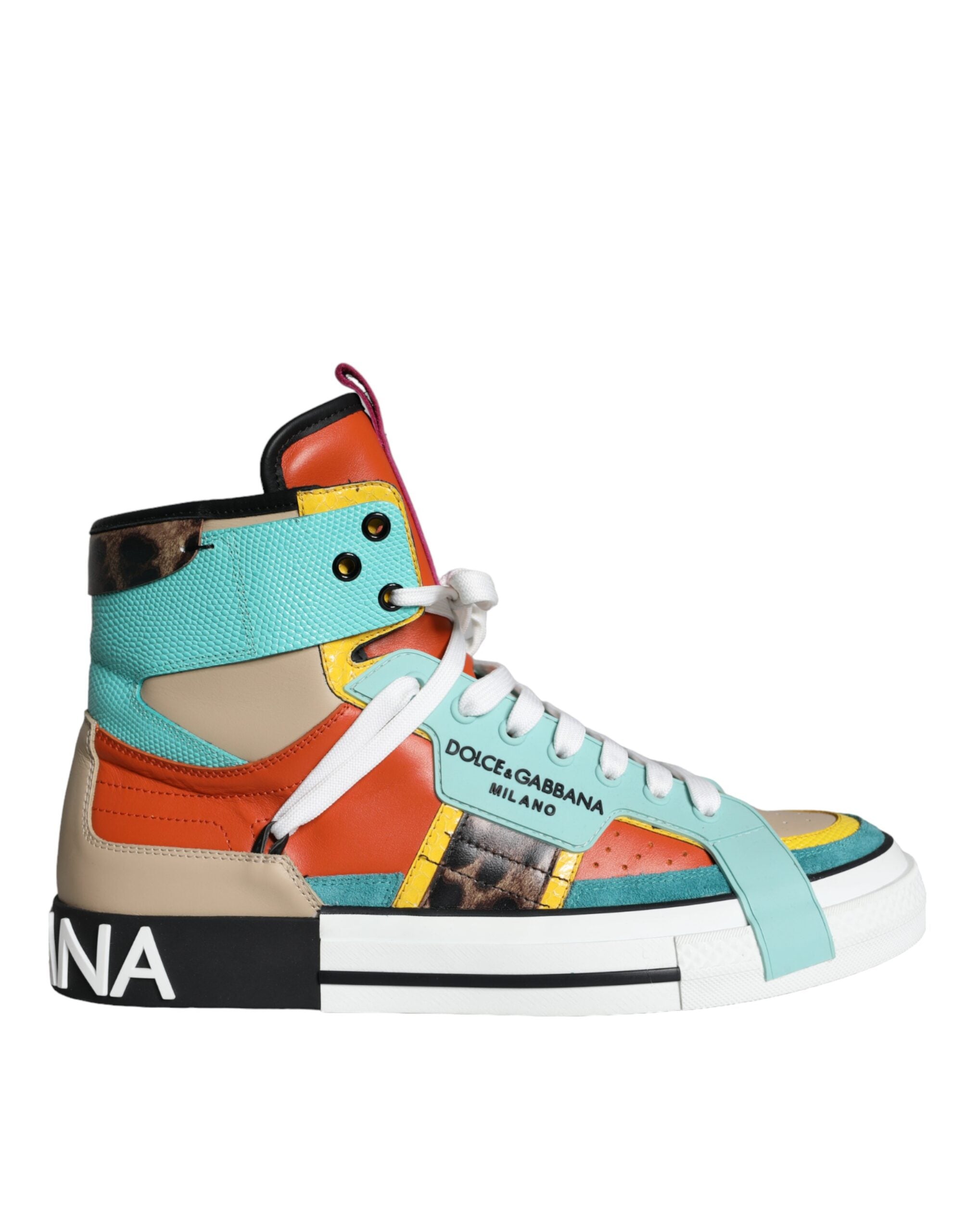 Dolce & Gabbana Meerkleurig Leren High Top Sneakers