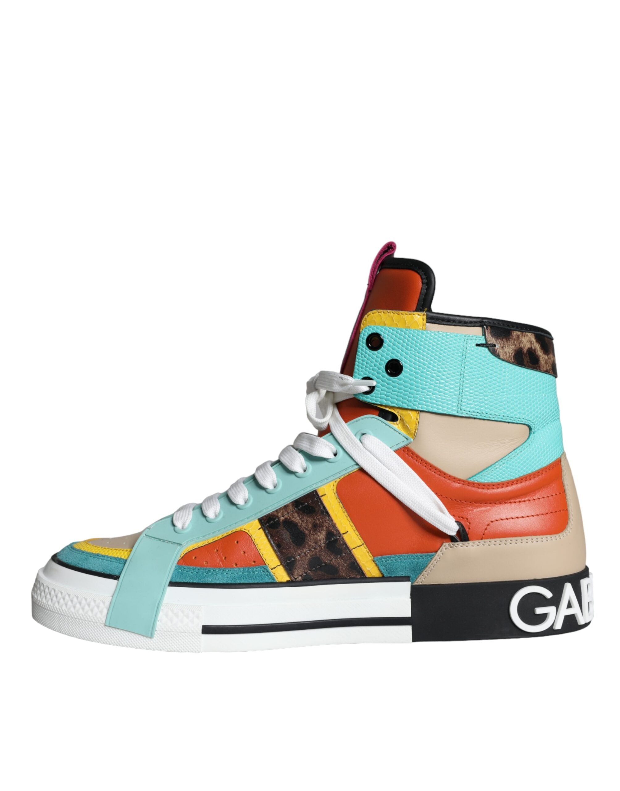 Dolce & Gabbana Meerkleurig Leren High Top Sneakers