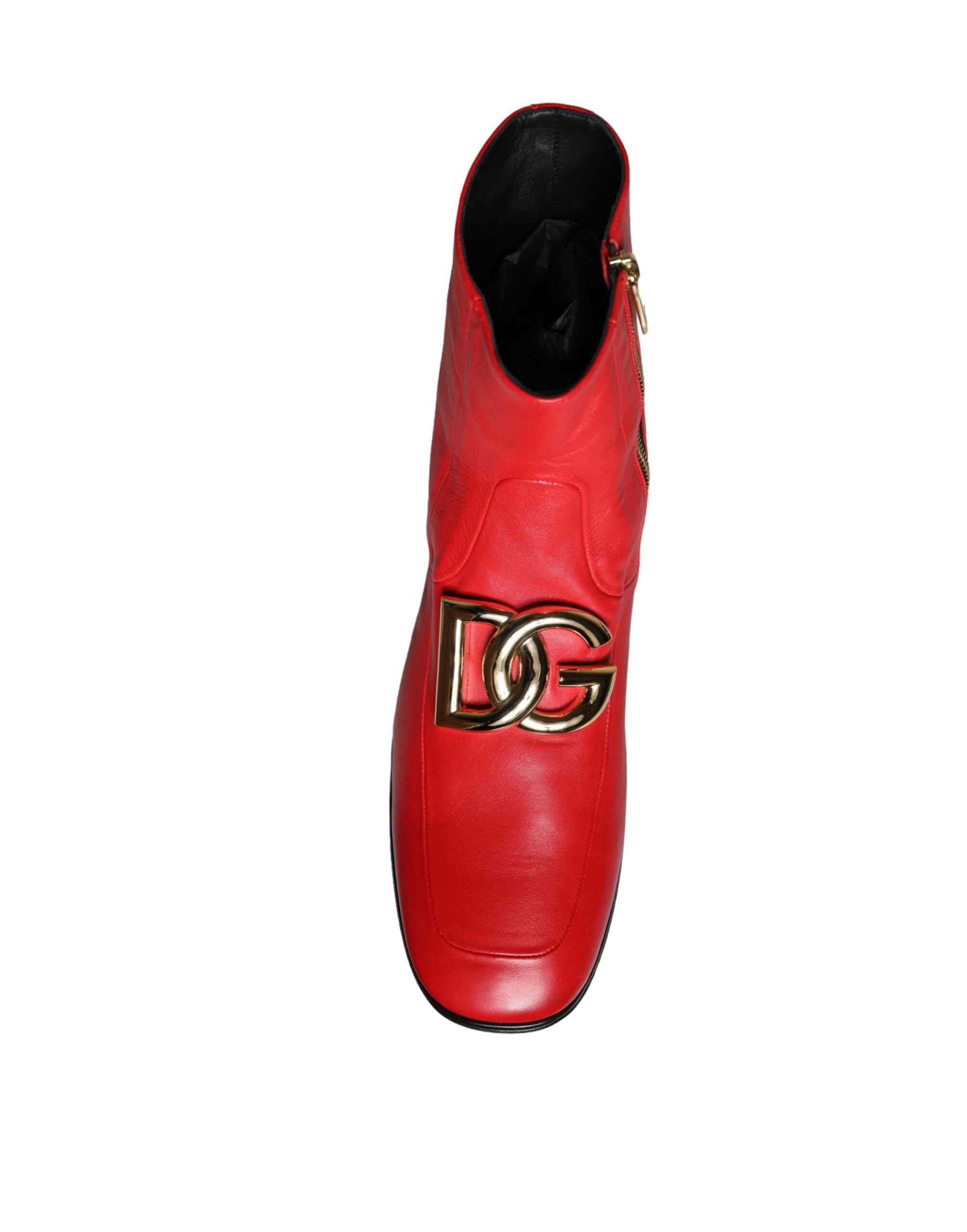 Dolce & Gabbana Rood Lamsleren Laarzen