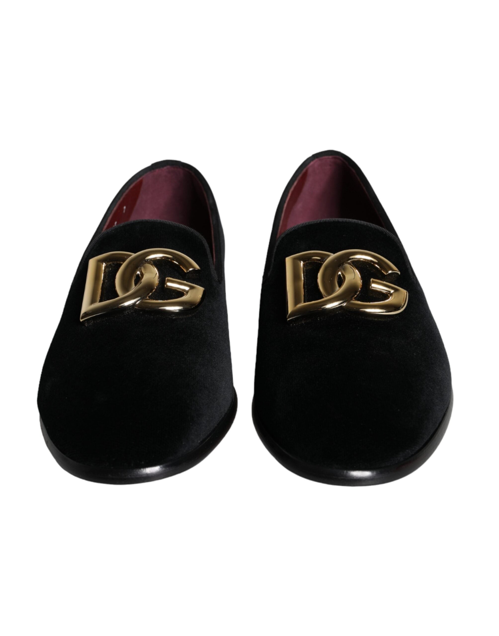 Dolce & Gabbana Zwart Velvet Loafers