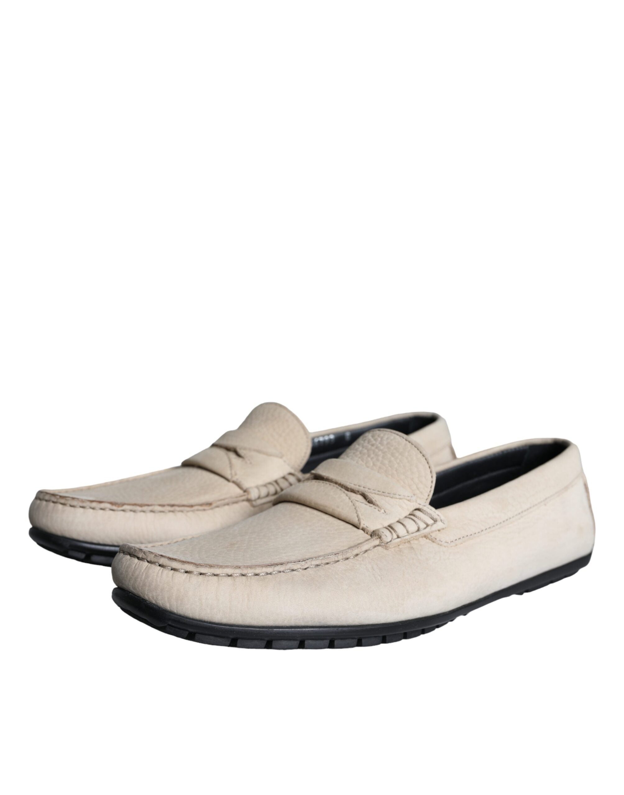 Dolce & Gabbana Beige Leren Loafers