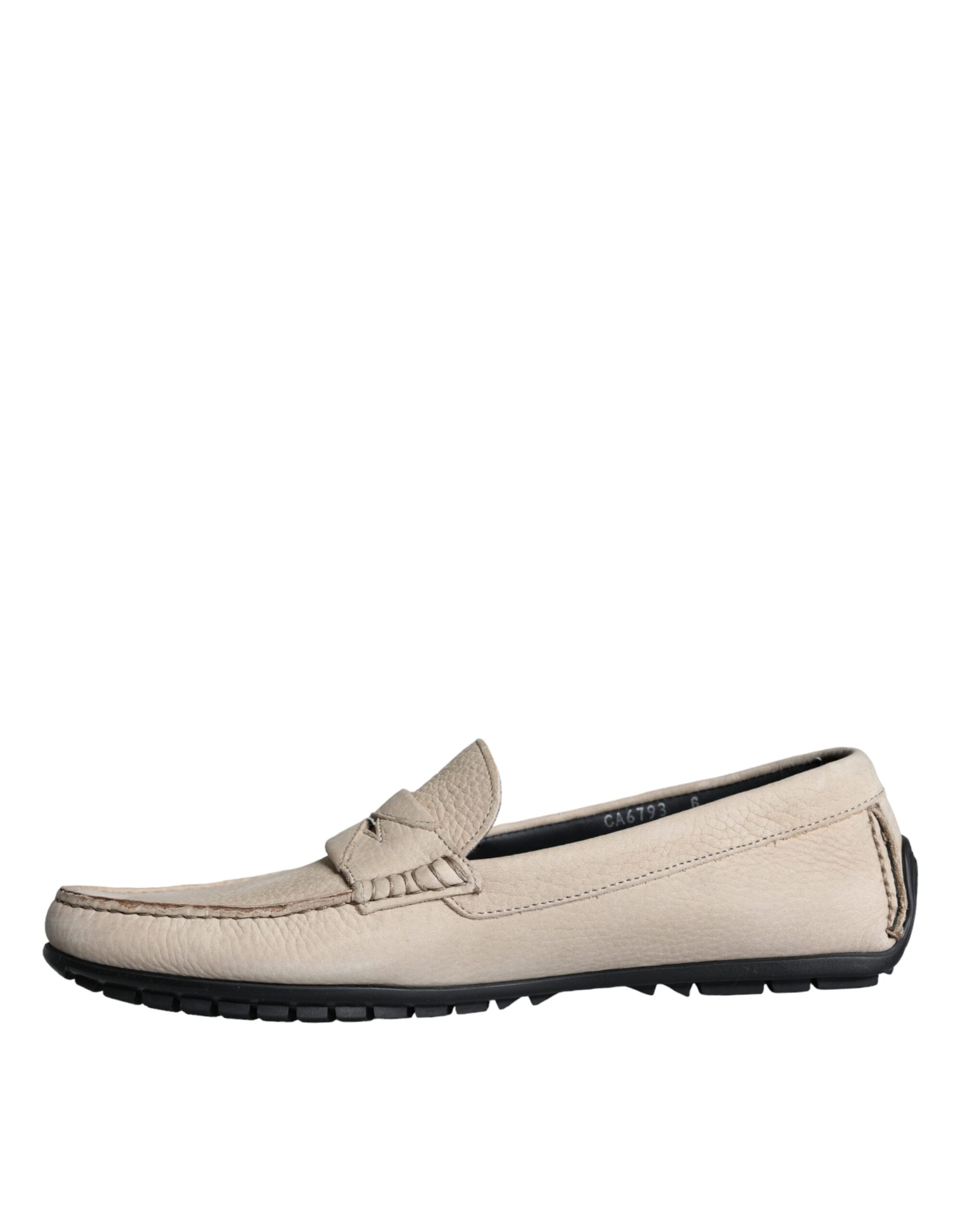 Dolce & Gabbana Beige Leren Loafers