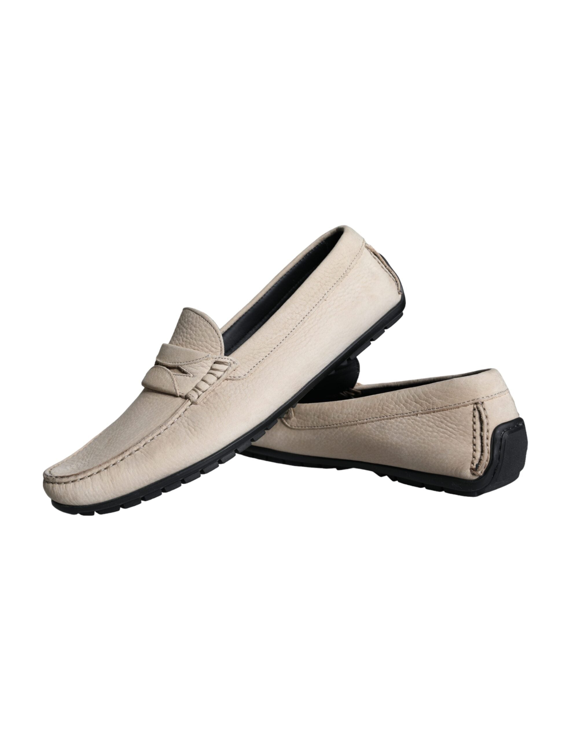 Dolce & Gabbana Beige Leren Loafers