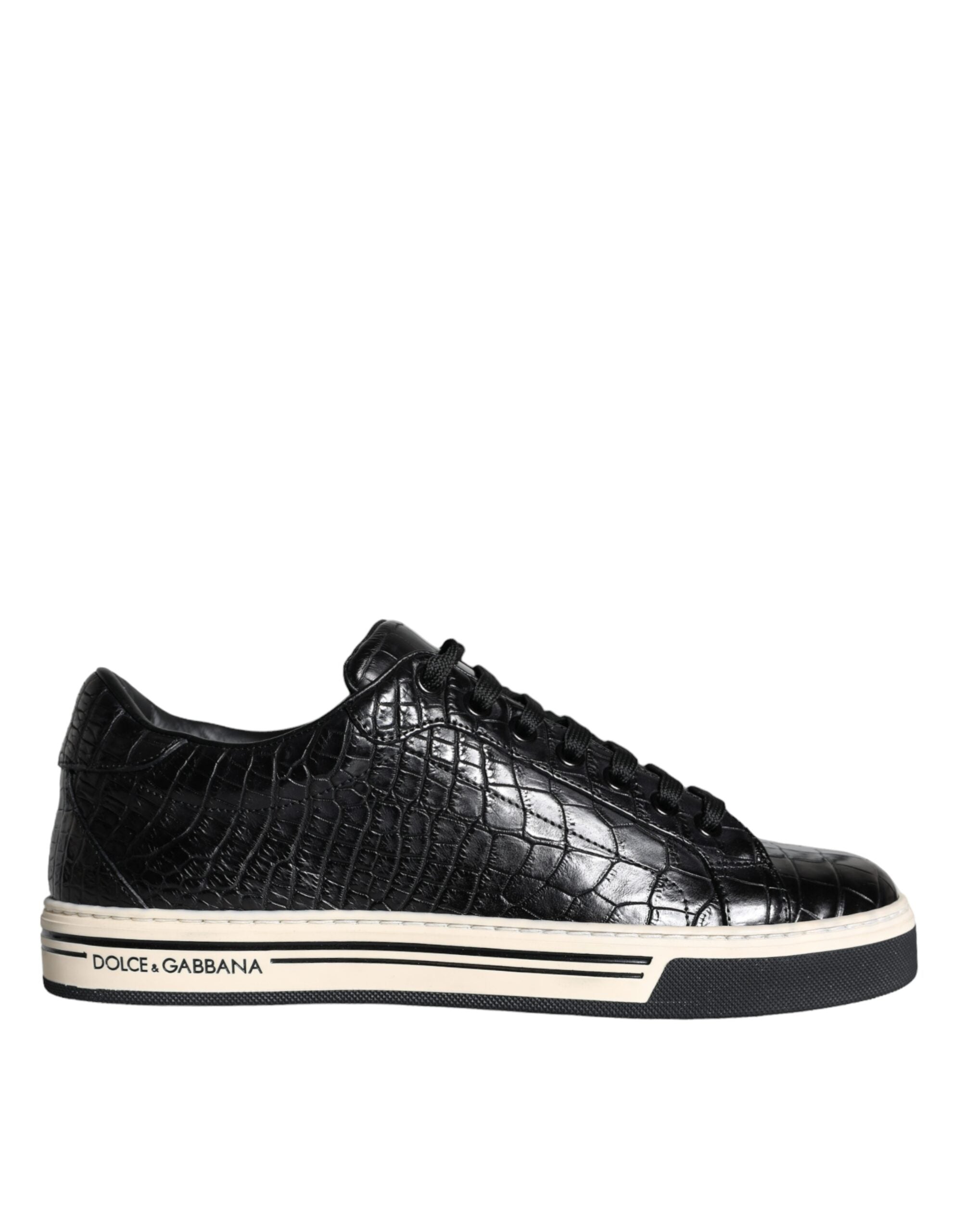 Dolce & Gabbana Zwart Leren Sneakers