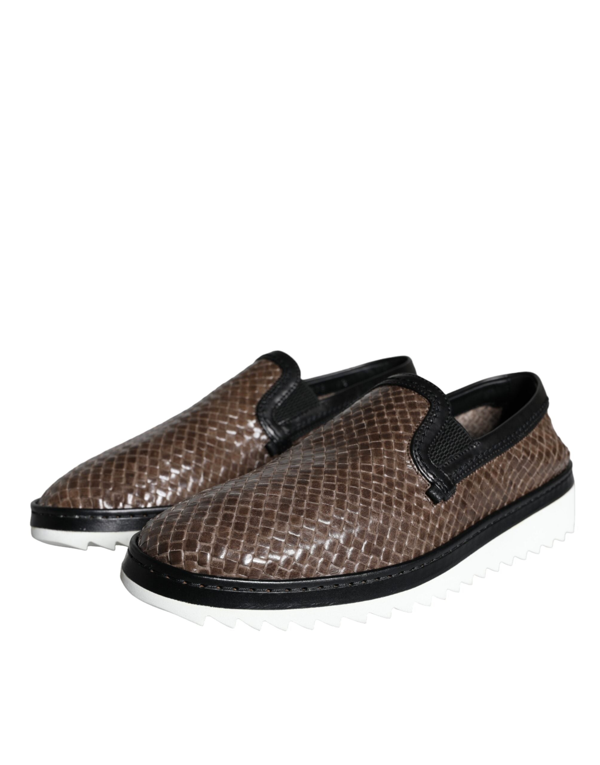 Dolce & Gabbana Bruin Leren Loafers