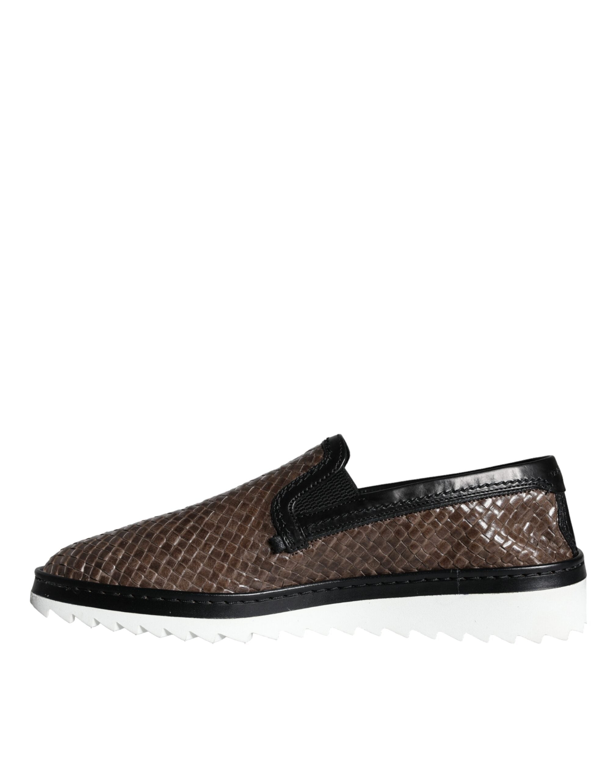 Dolce & Gabbana Bruin Leren Loafers