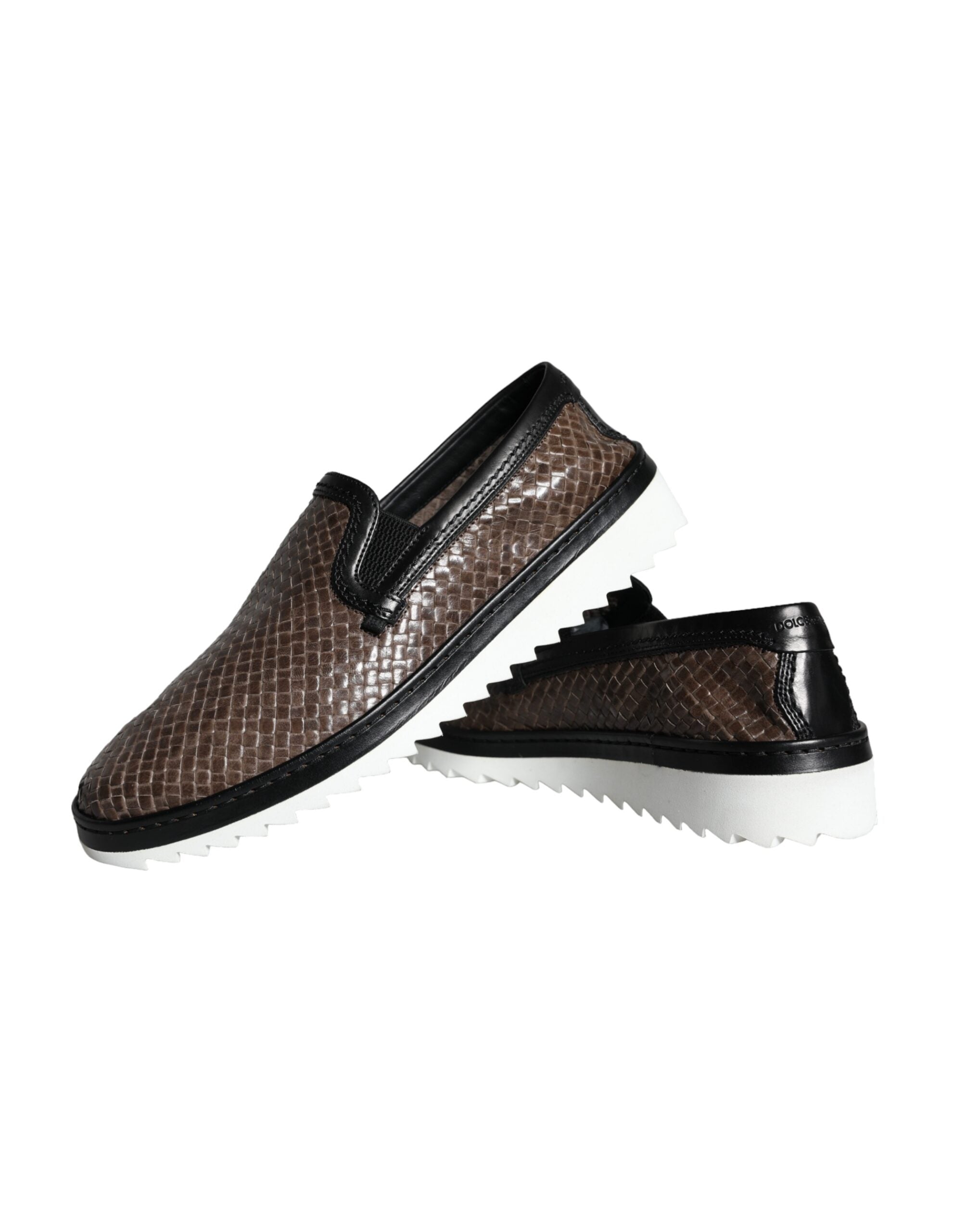 Dolce & Gabbana Bruin Leren Loafers