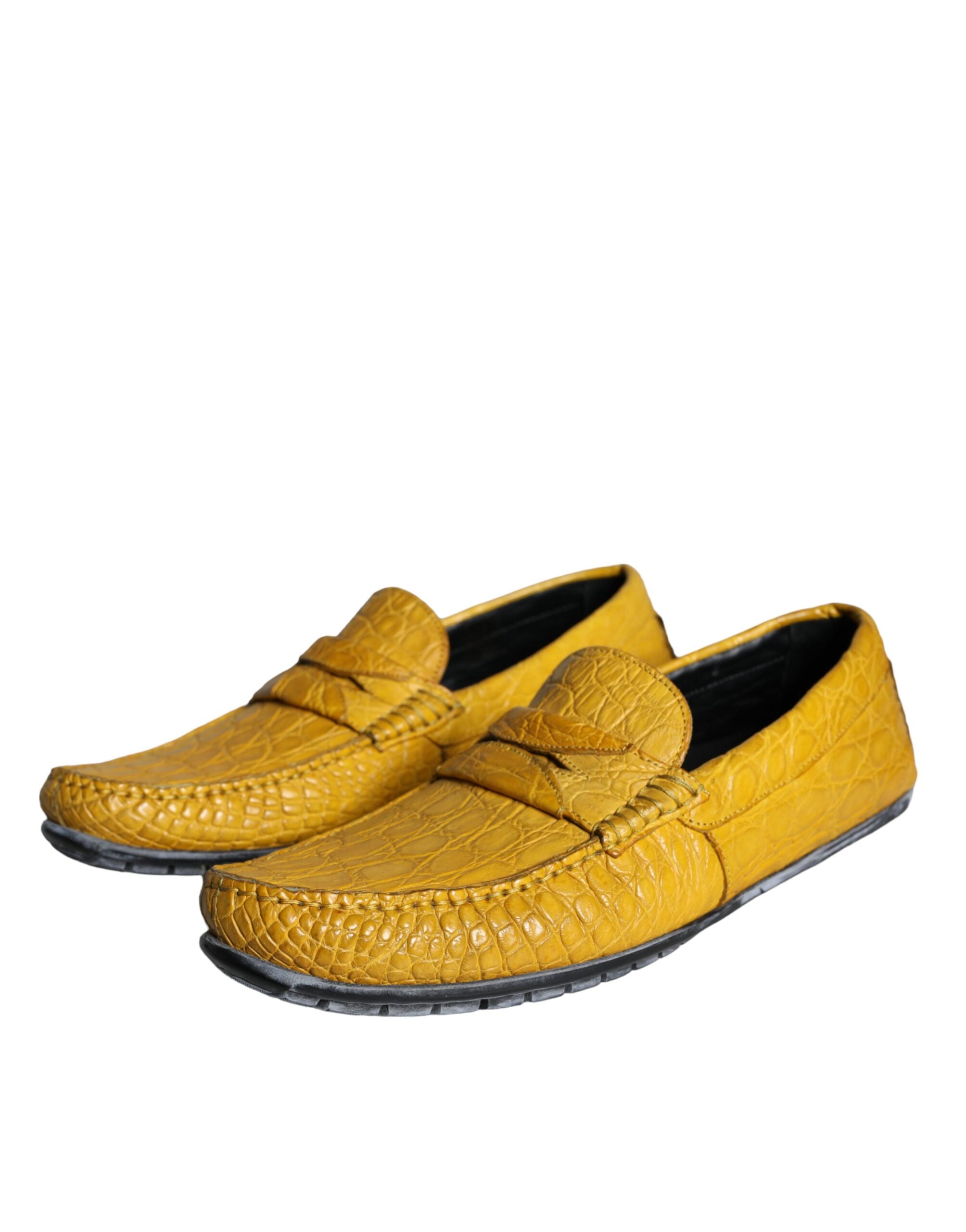 Dolce & Gabbana Geel Leren Loafers