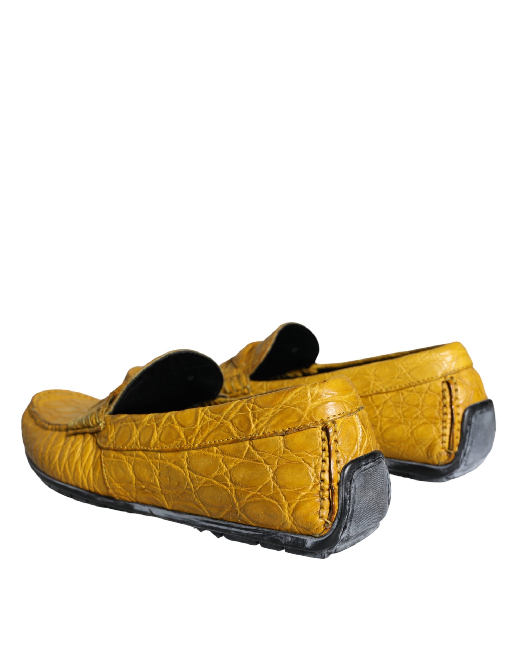 Dolce & Gabbana Geel Leren Loafers